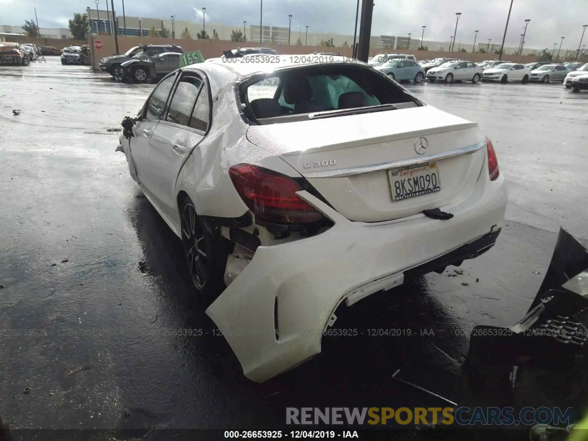 3 Photograph of a damaged car 55SWF8DB7KU312032 MERCEDES-BENZ C 2019