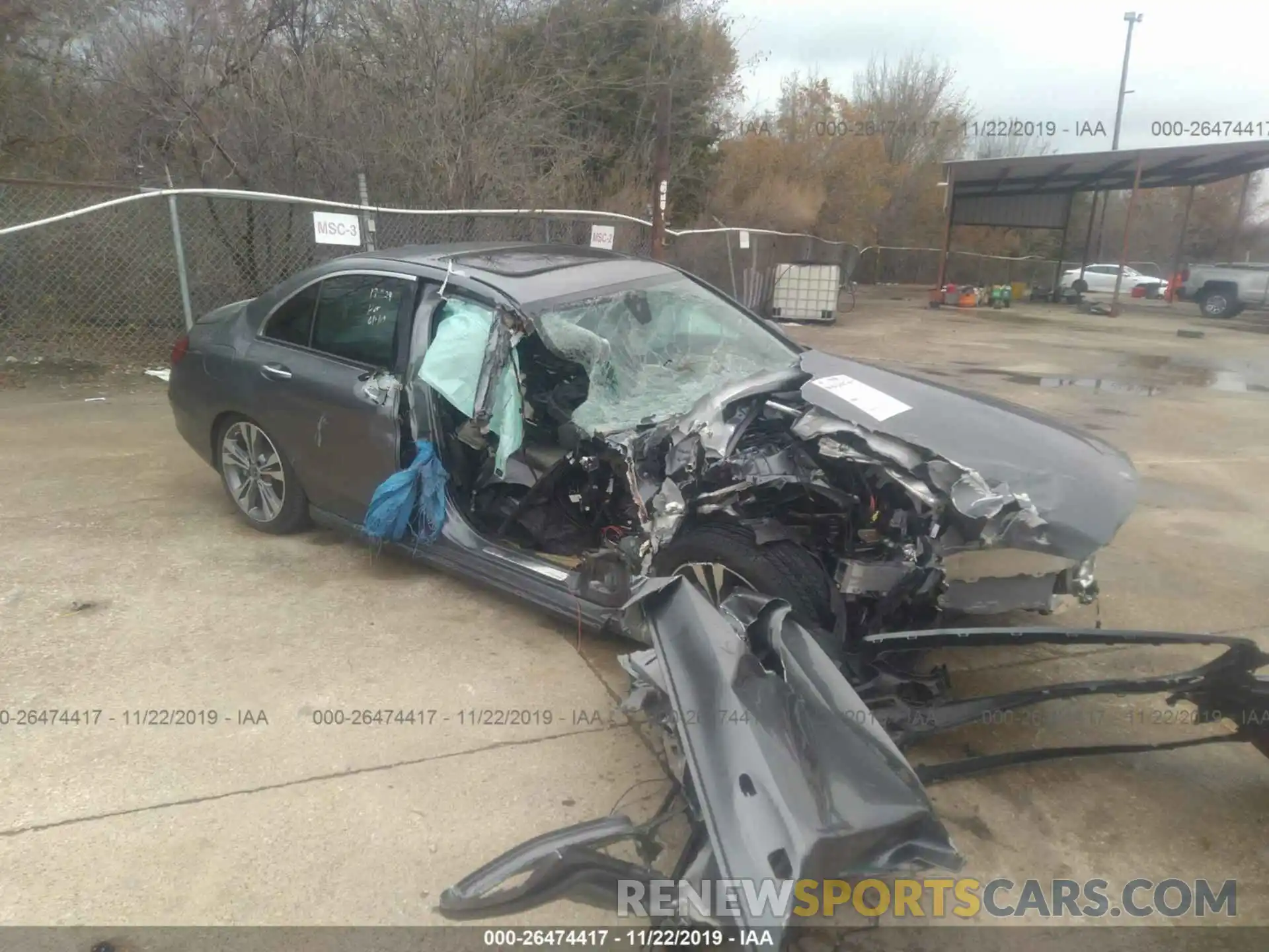 1 Photograph of a damaged car 55SWF8DB8KU312749 MERCEDES-BENZ C 2019