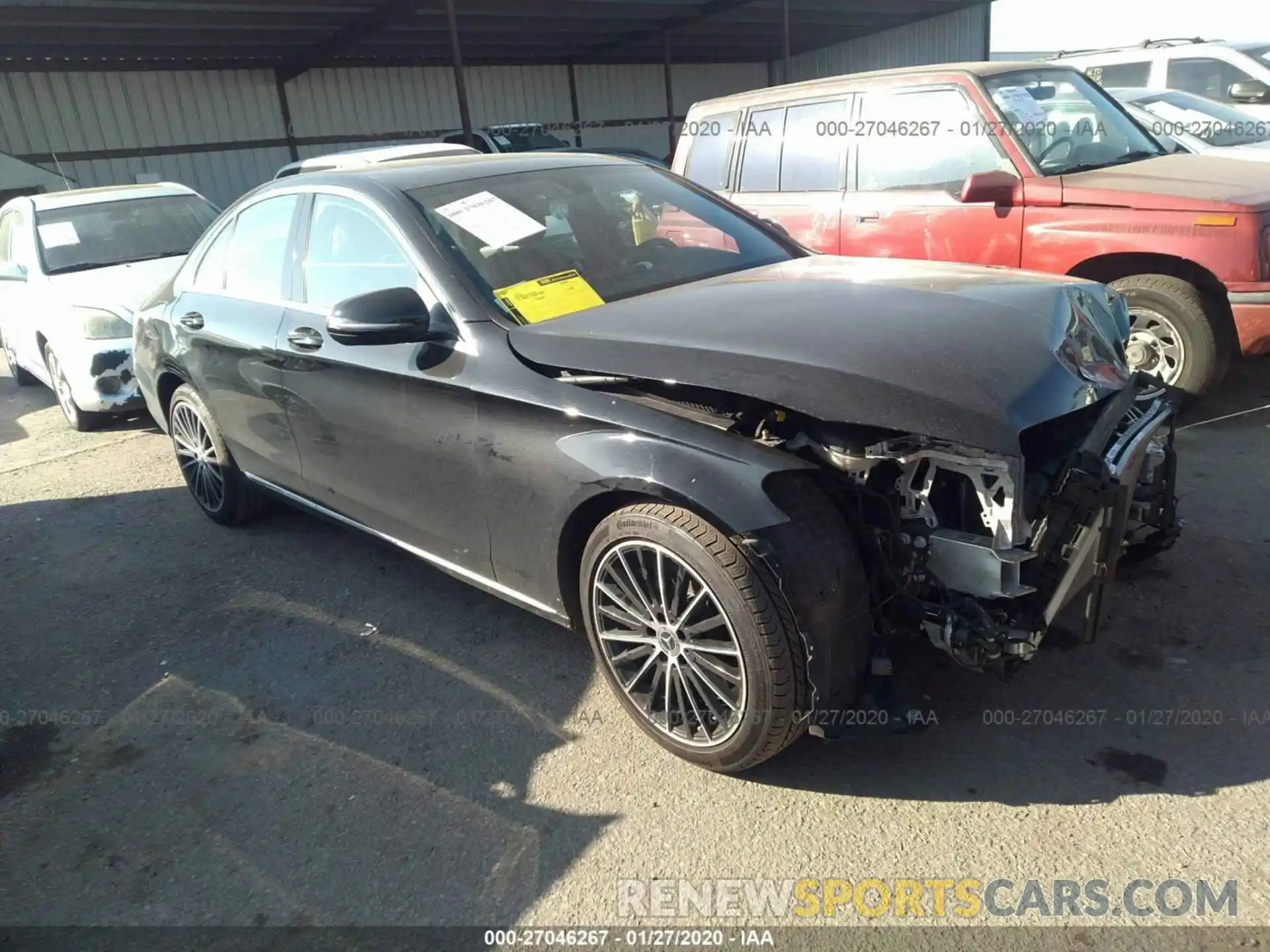 1 Photograph of a damaged car 55SWF8DB9KU289014 MERCEDES-BENZ C 2019