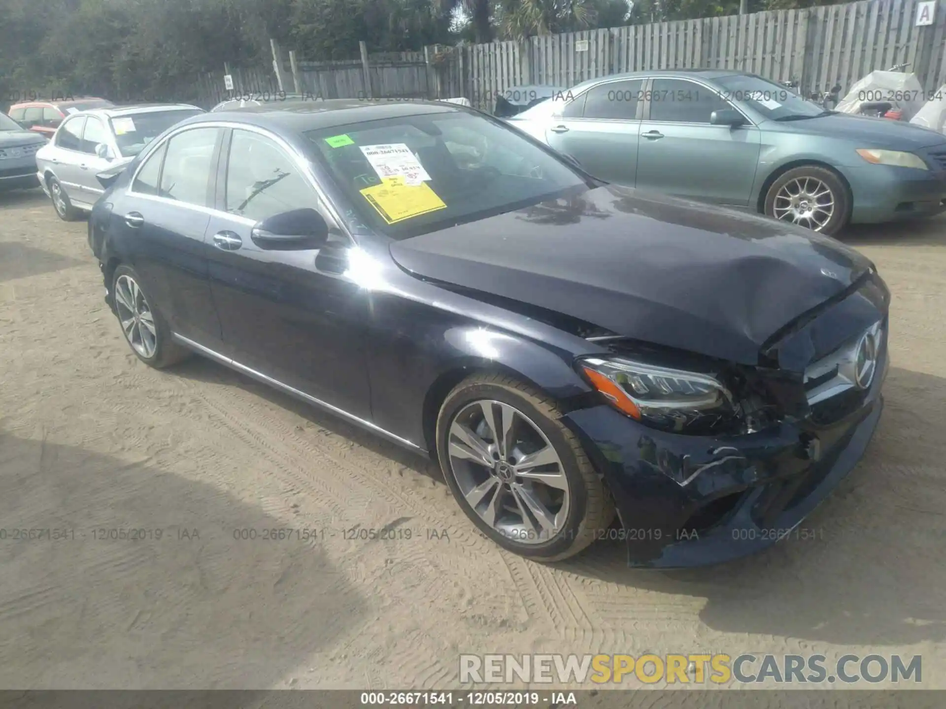 1 Photograph of a damaged car 55SWF8DB9KU296397 MERCEDES-BENZ C 2019