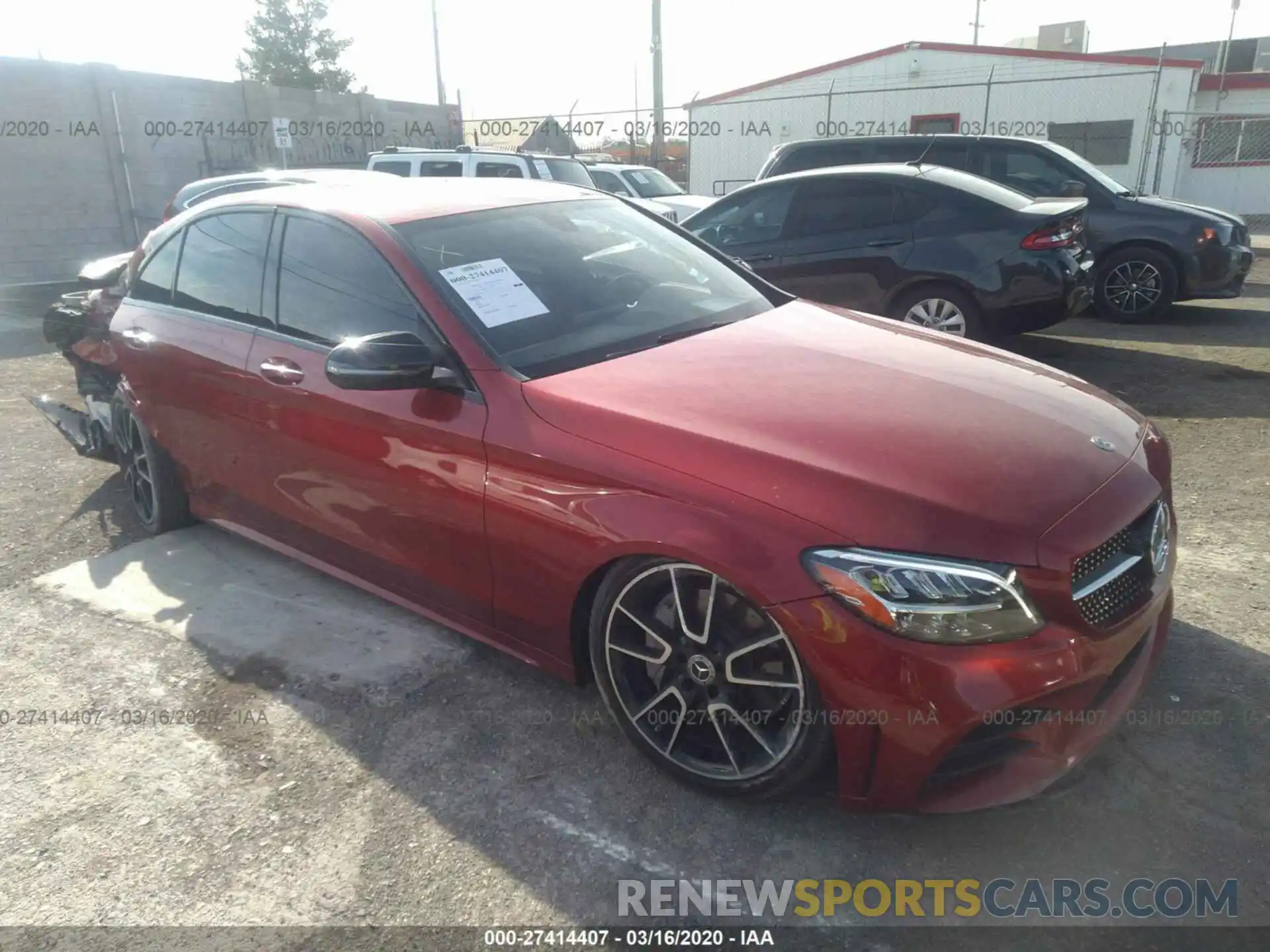 1 Photograph of a damaged car 55SWF8DB9KU303719 MERCEDES-BENZ C 2019