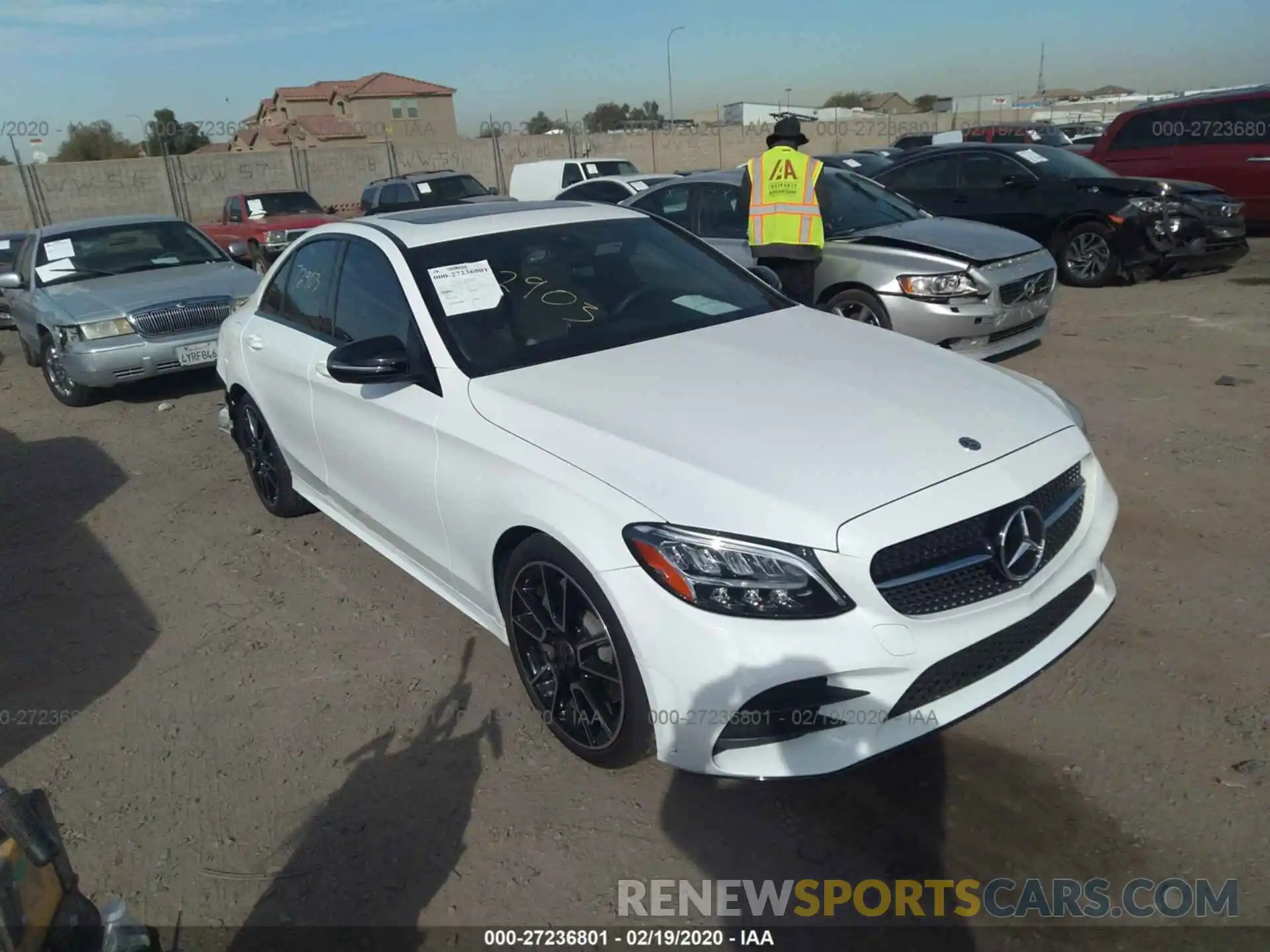 1 Photograph of a damaged car 55SWF8DB9KU309424 MERCEDES-BENZ C 2019