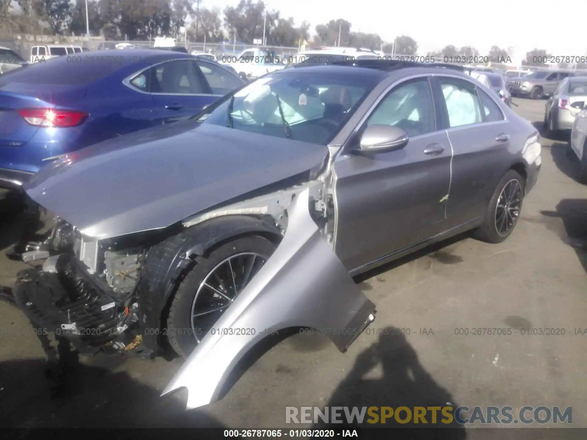 2 Photograph of a damaged car 55SWF8DBXKU283383 MERCEDES-BENZ C 2019