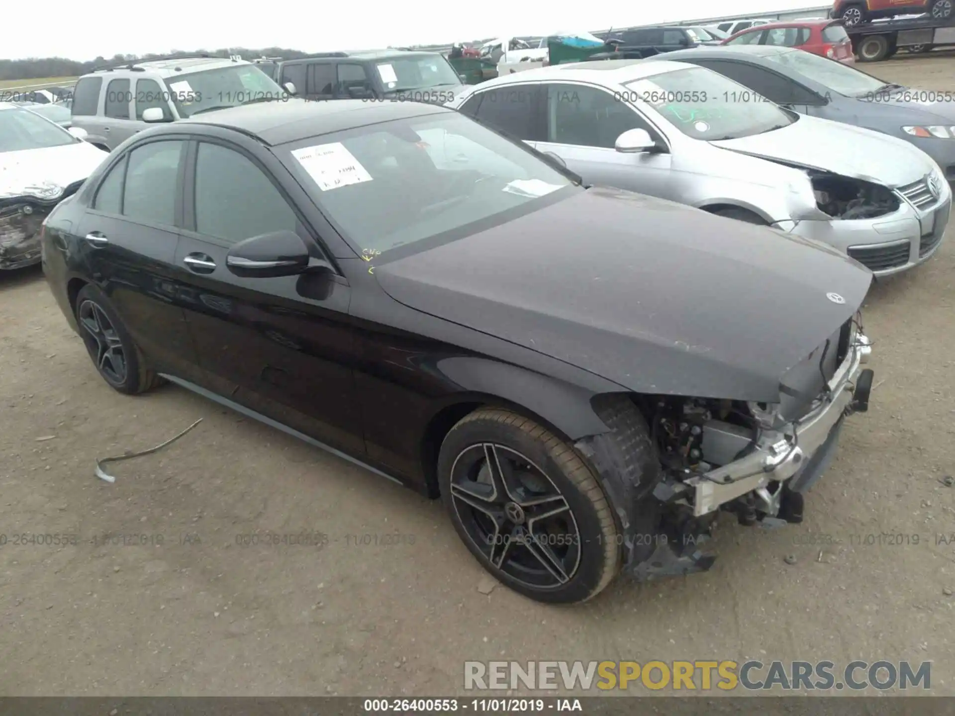 1 Photograph of a damaged car 55SWF8EB3KU317582 MERCEDES-BENZ C 2019