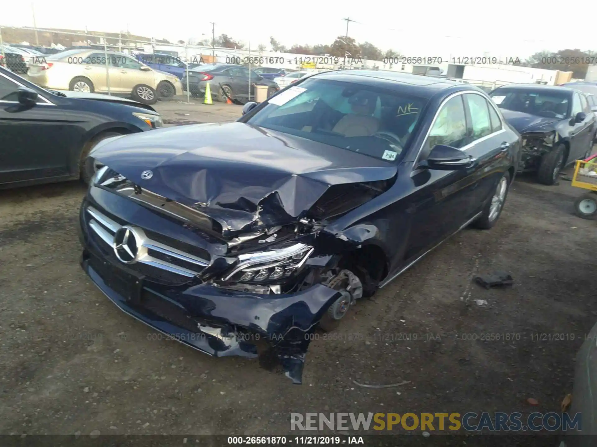 2 Photograph of a damaged car 55SWF8EB3KU322264 MERCEDES-BENZ C 2019