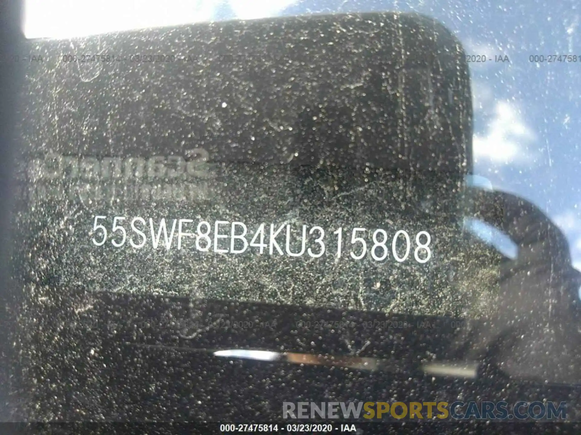 9 Фотография поврежденного автомобиля 55SWF8EB4KU315808 MERCEDES-BENZ C 2019