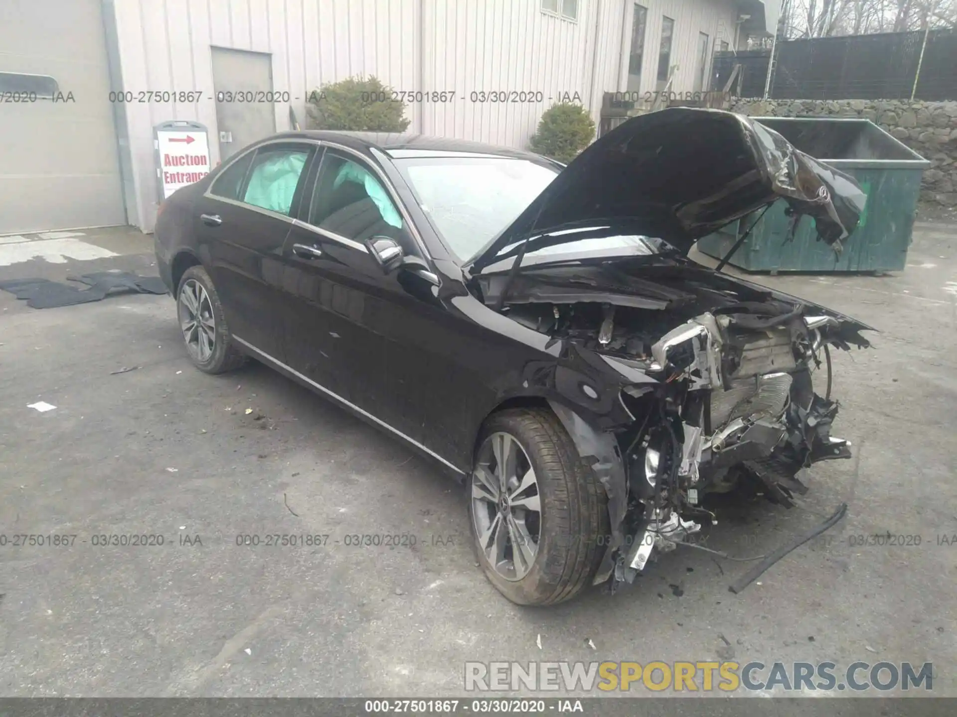 1 Photograph of a damaged car 55SWF8EB5KU291616 MERCEDES-BENZ C 2019