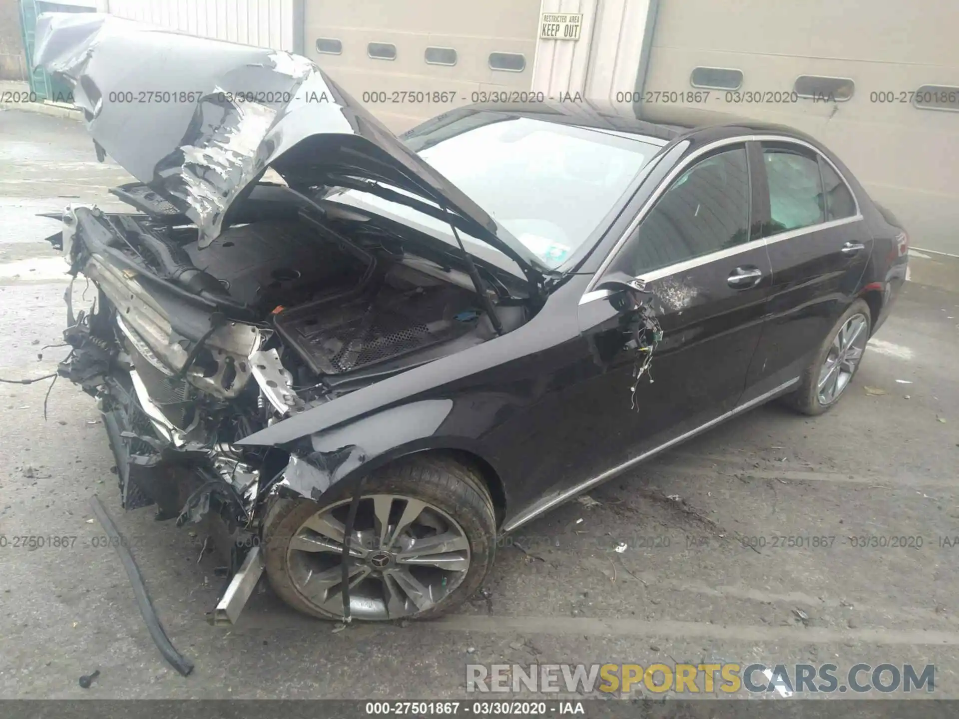 2 Photograph of a damaged car 55SWF8EB5KU291616 MERCEDES-BENZ C 2019