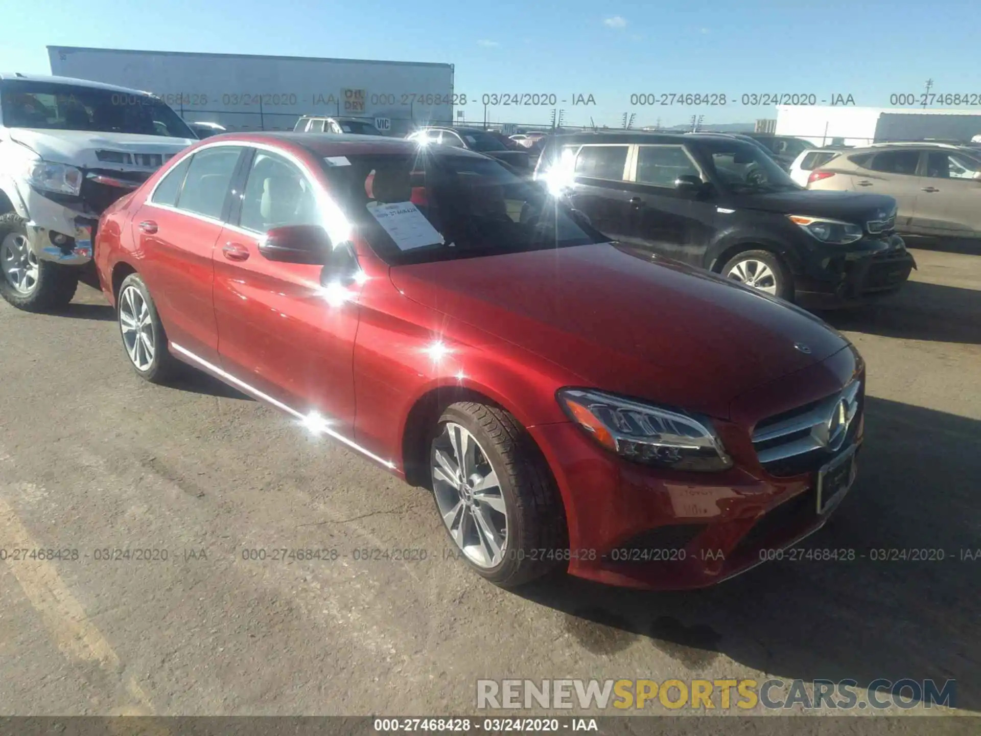 1 Photograph of a damaged car 55SWF8EB7KU292508 MERCEDES-BENZ C 2019