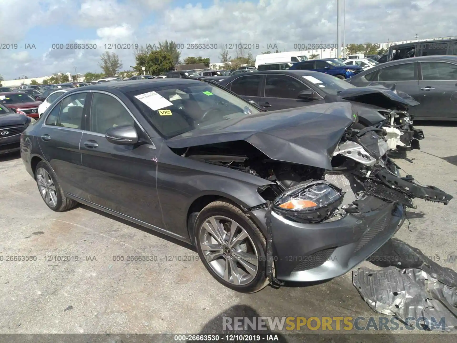 1 Photograph of a damaged car 55SWF8EB7KU297921 MERCEDES-BENZ C 2019