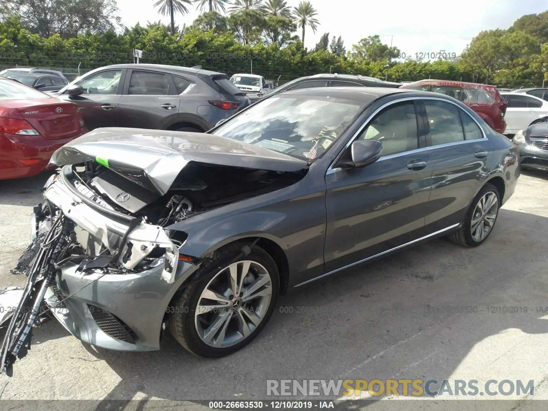 2 Photograph of a damaged car 55SWF8EB7KU297921 MERCEDES-BENZ C 2019