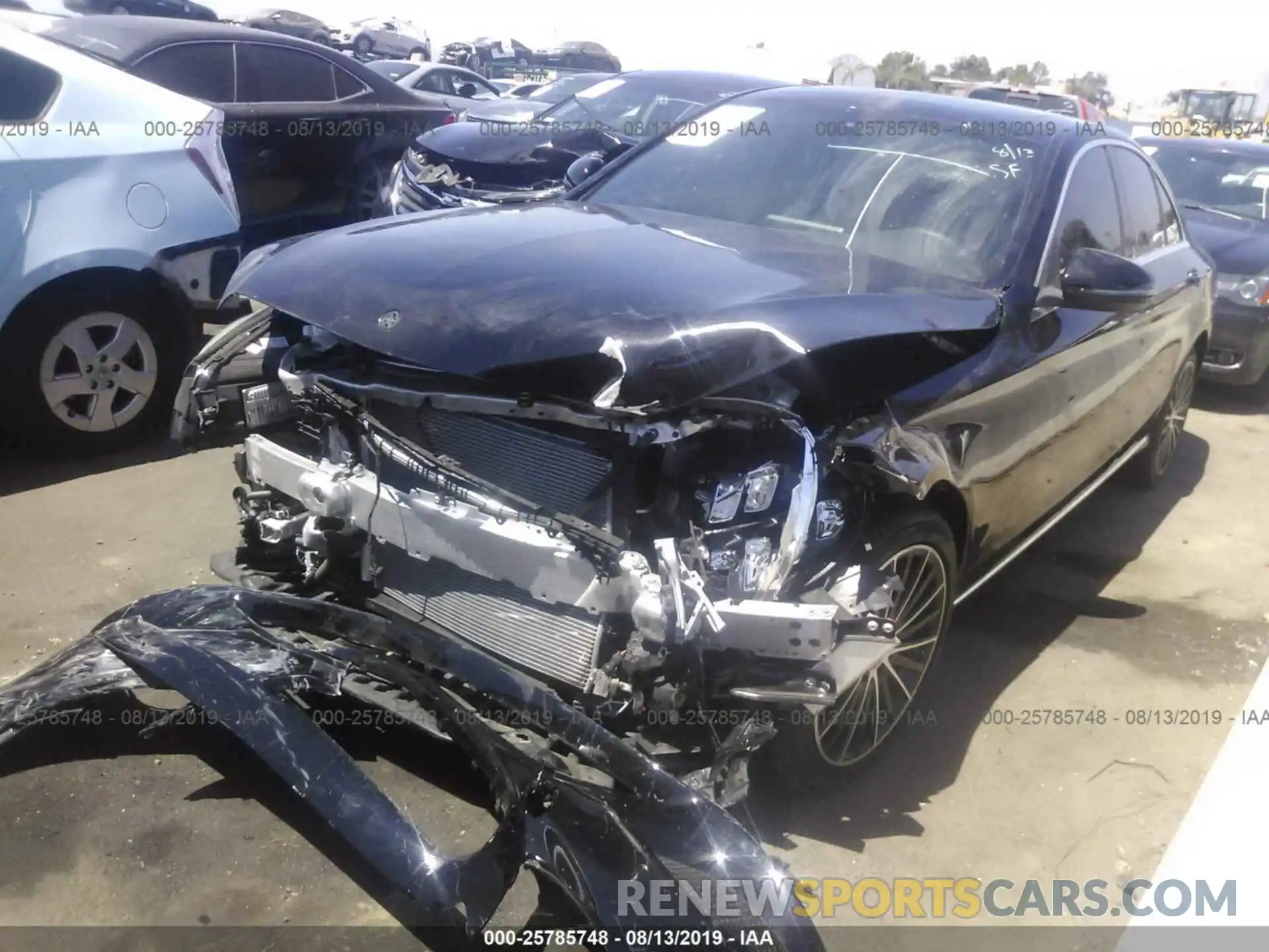 2 Photograph of a damaged car WDDWF8DB6KR462599 MERCEDES-BENZ C 2019