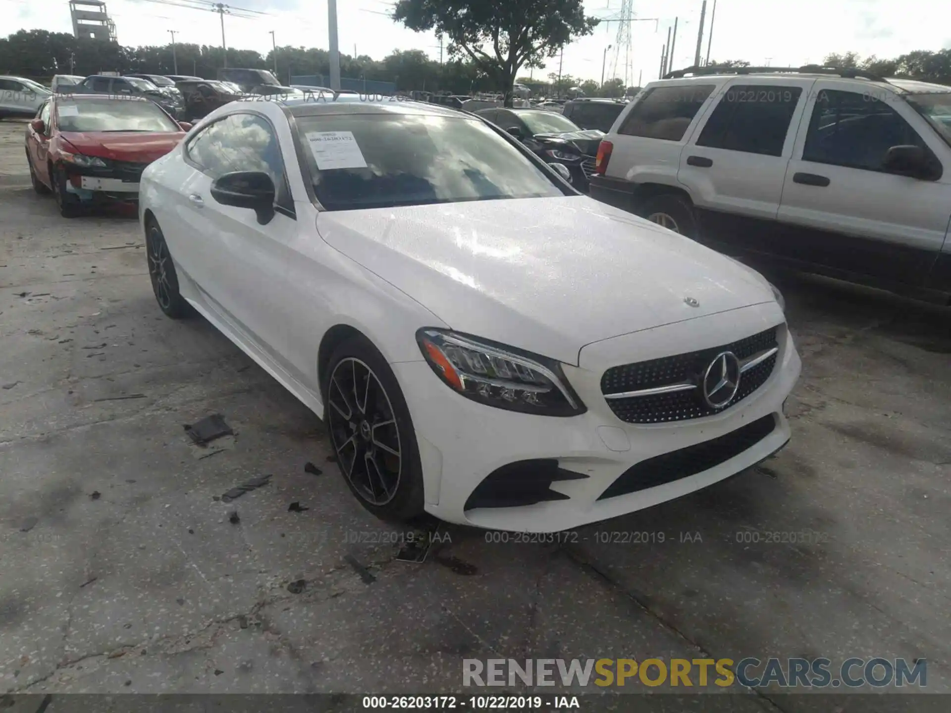 1 Photograph of a damaged car WDDWJ8DB7KF810278 MERCEDES-BENZ C 2019