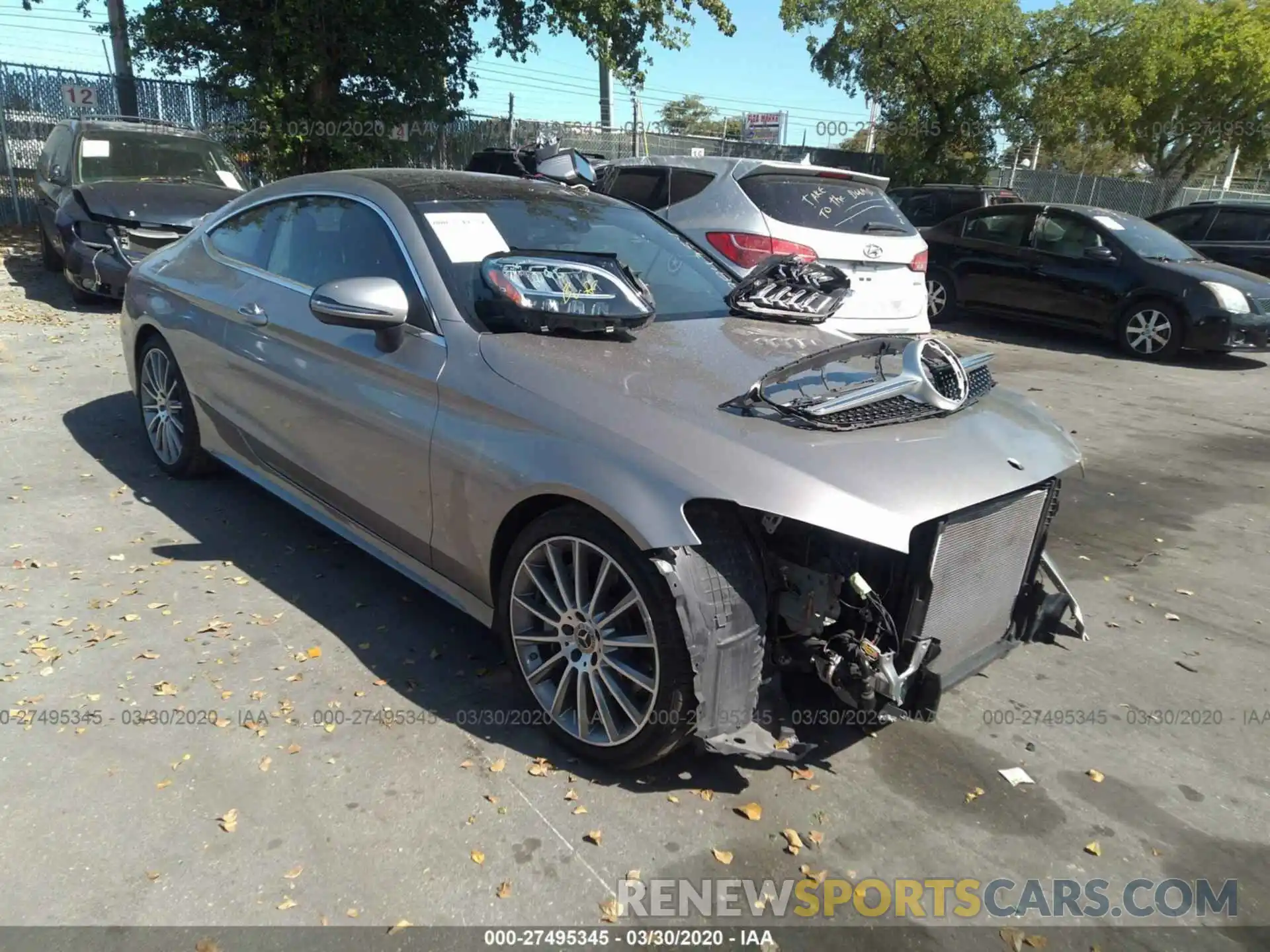 1 Photograph of a damaged car WDDWJ8DB9KF884754 MERCEDES-BENZ C 2019