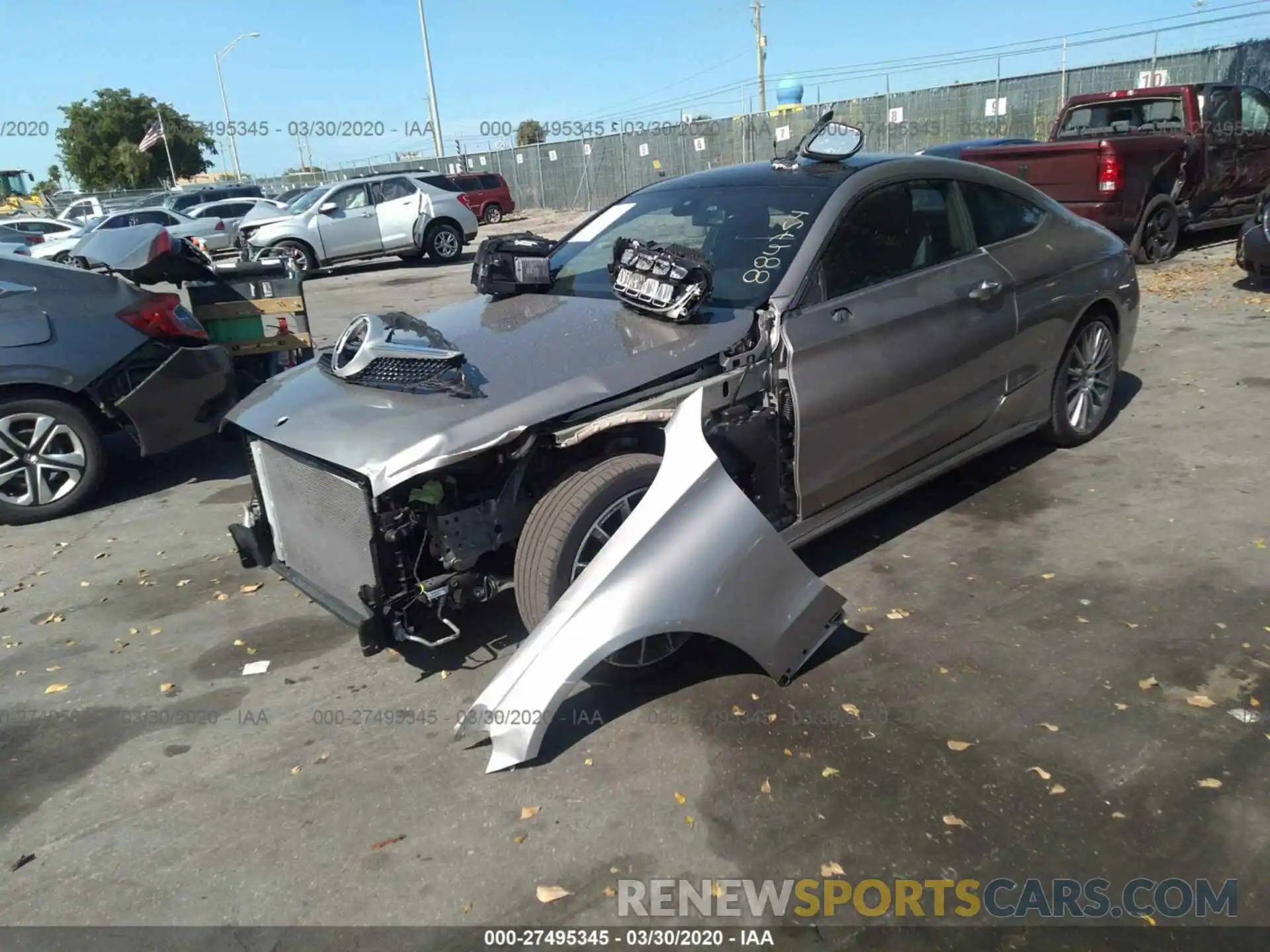 2 Photograph of a damaged car WDDWJ8DB9KF884754 MERCEDES-BENZ C 2019