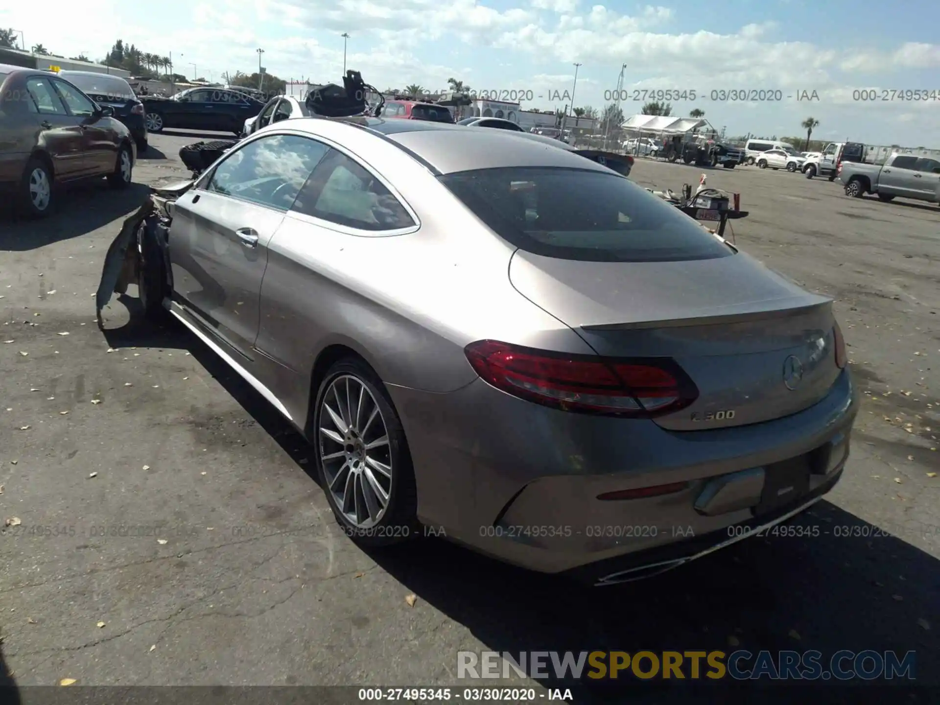 3 Photograph of a damaged car WDDWJ8DB9KF884754 MERCEDES-BENZ C 2019