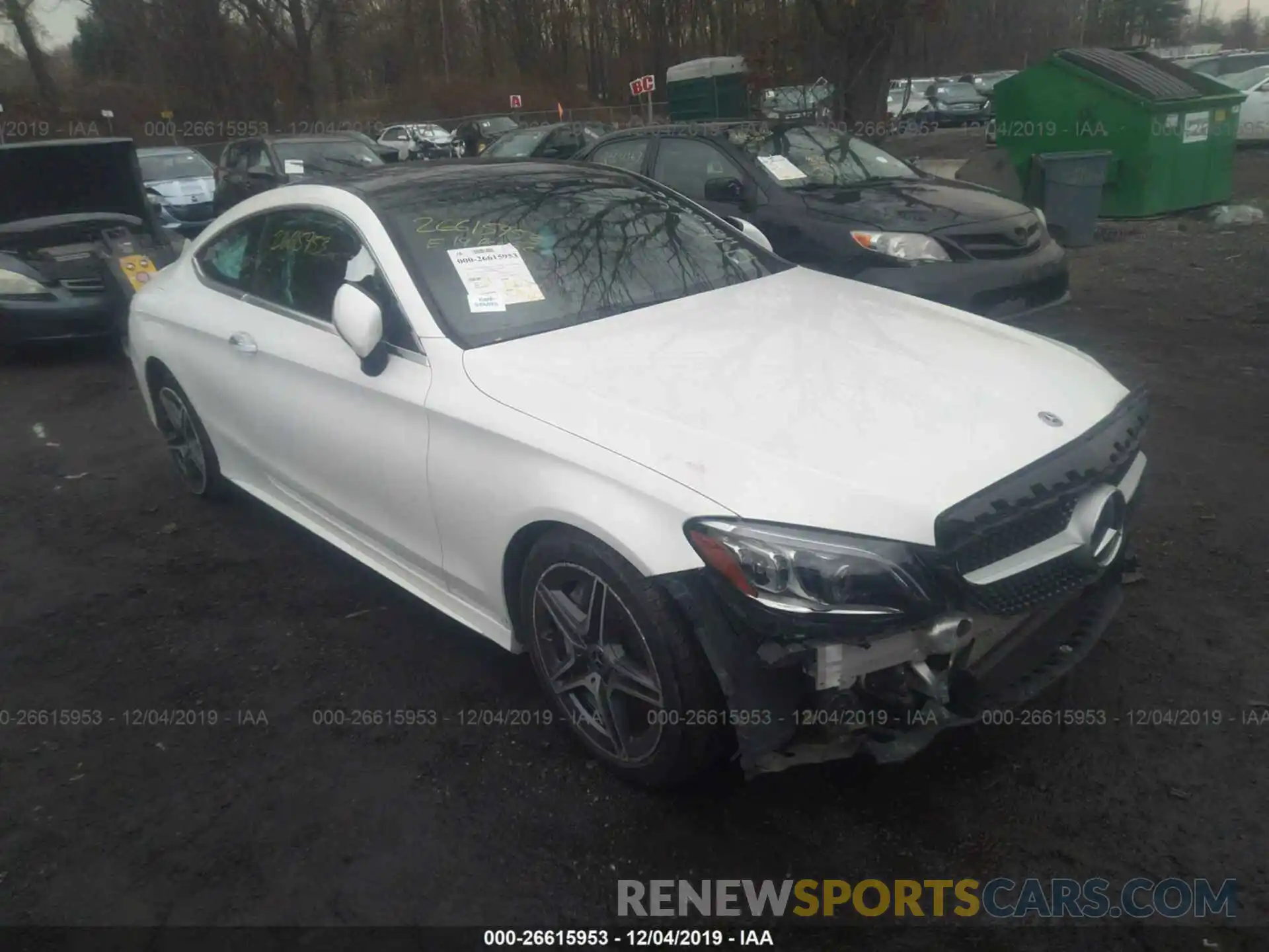 1 Photograph of a damaged car WDDWJ8EB2KF802474 MERCEDES-BENZ C 2019