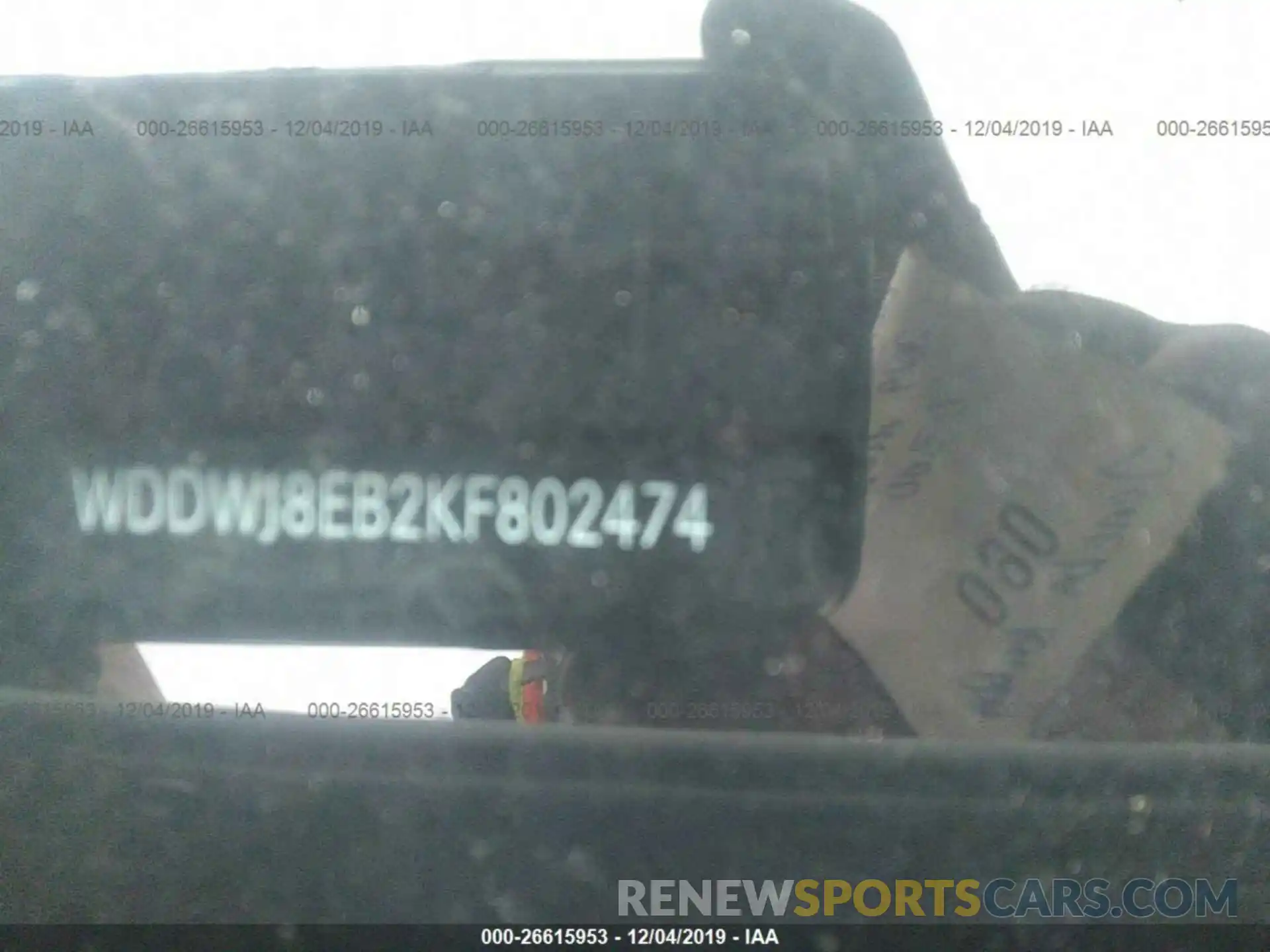 9 Photograph of a damaged car WDDWJ8EB2KF802474 MERCEDES-BENZ C 2019