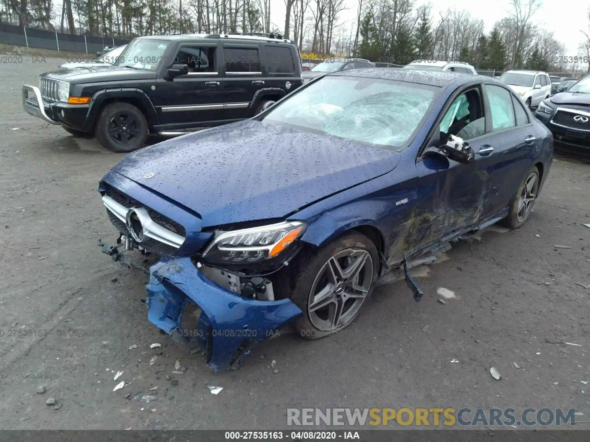 2 Photograph of a damaged car 55SWF6EB6LU329361 MERCEDES-BENZ C 2020