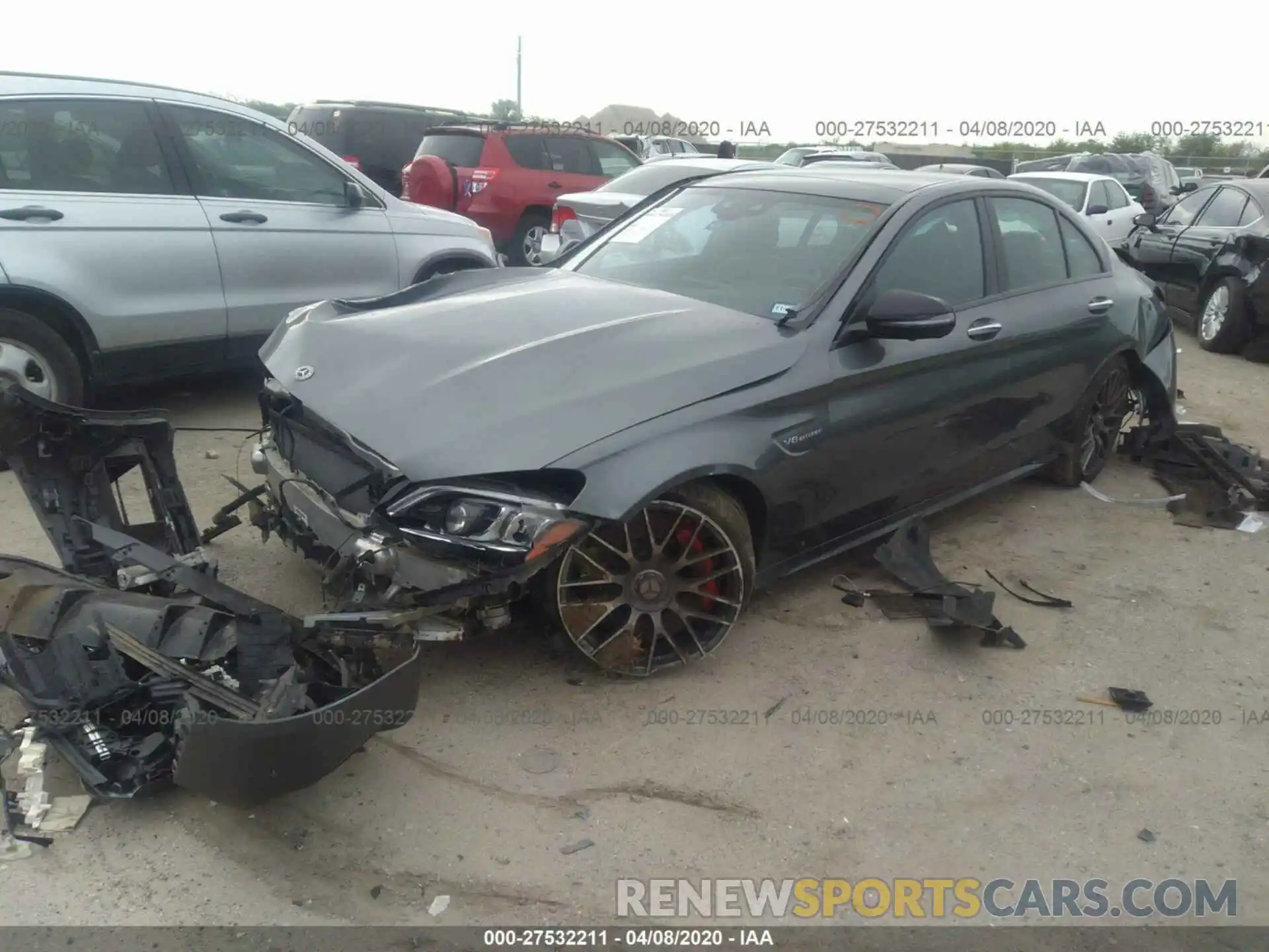 2 Photograph of a damaged car 55SWF8HB4LU329236 MERCEDES-BENZ C 2020