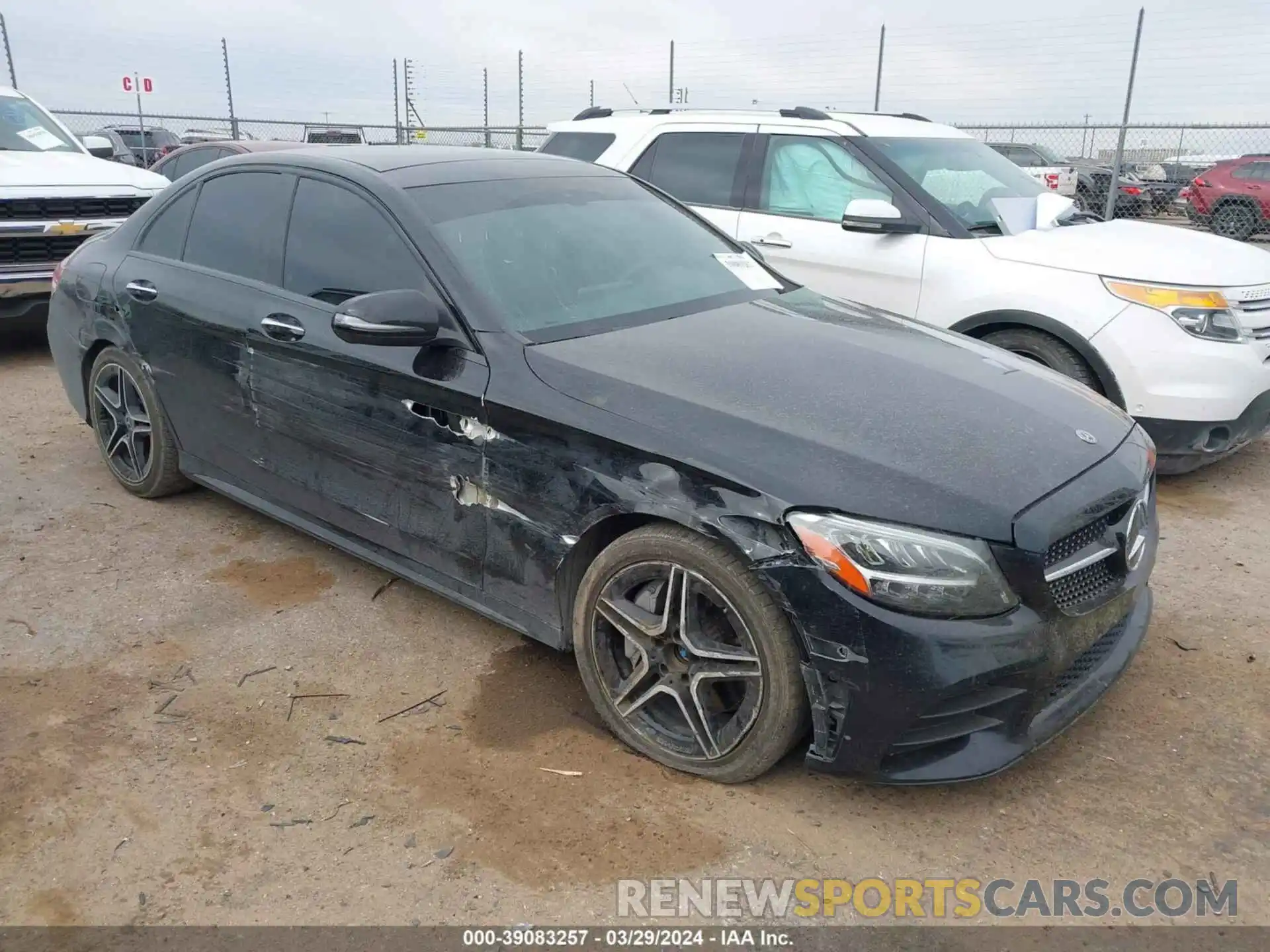 1 Photograph of a damaged car W1KWF8EB8LR594232 MERCEDES-BENZ C 2020