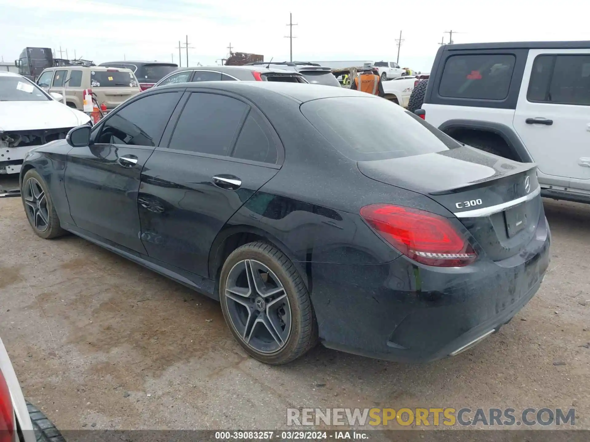 3 Photograph of a damaged car W1KWF8EB8LR594232 MERCEDES-BENZ C 2020