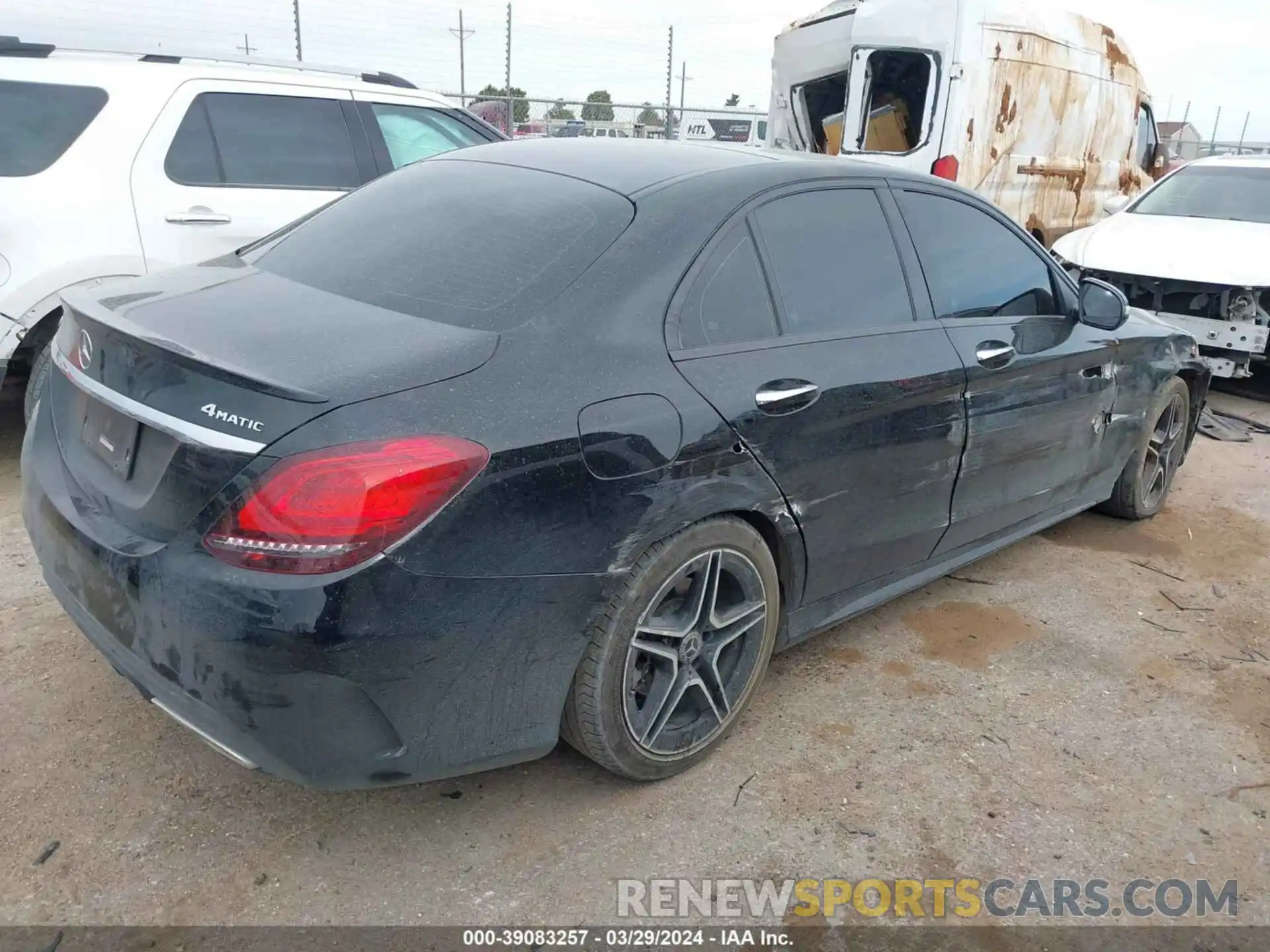 4 Photograph of a damaged car W1KWF8EB8LR594232 MERCEDES-BENZ C 2020