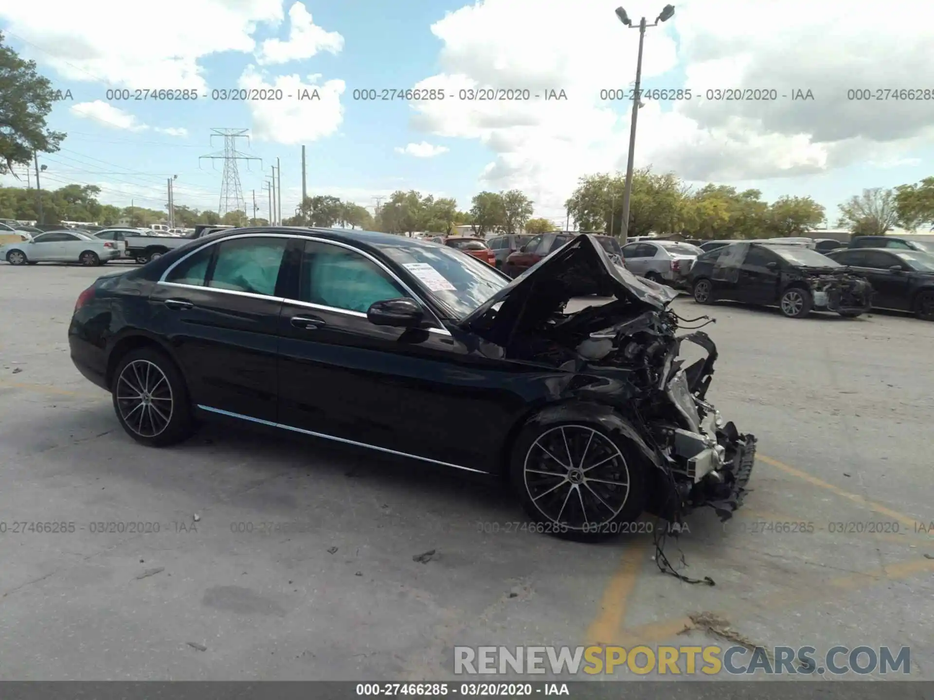 1 Photograph of a damaged car WDDWF8DB0LR527769 MERCEDES-BENZ C 2020