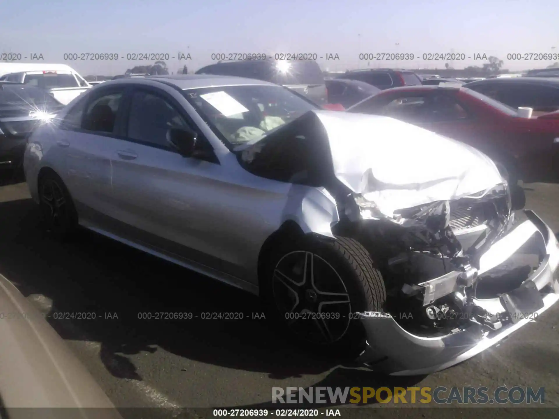 1 Photograph of a damaged car WDDWF8DB0LR550422 MERCEDES-BENZ C 2020