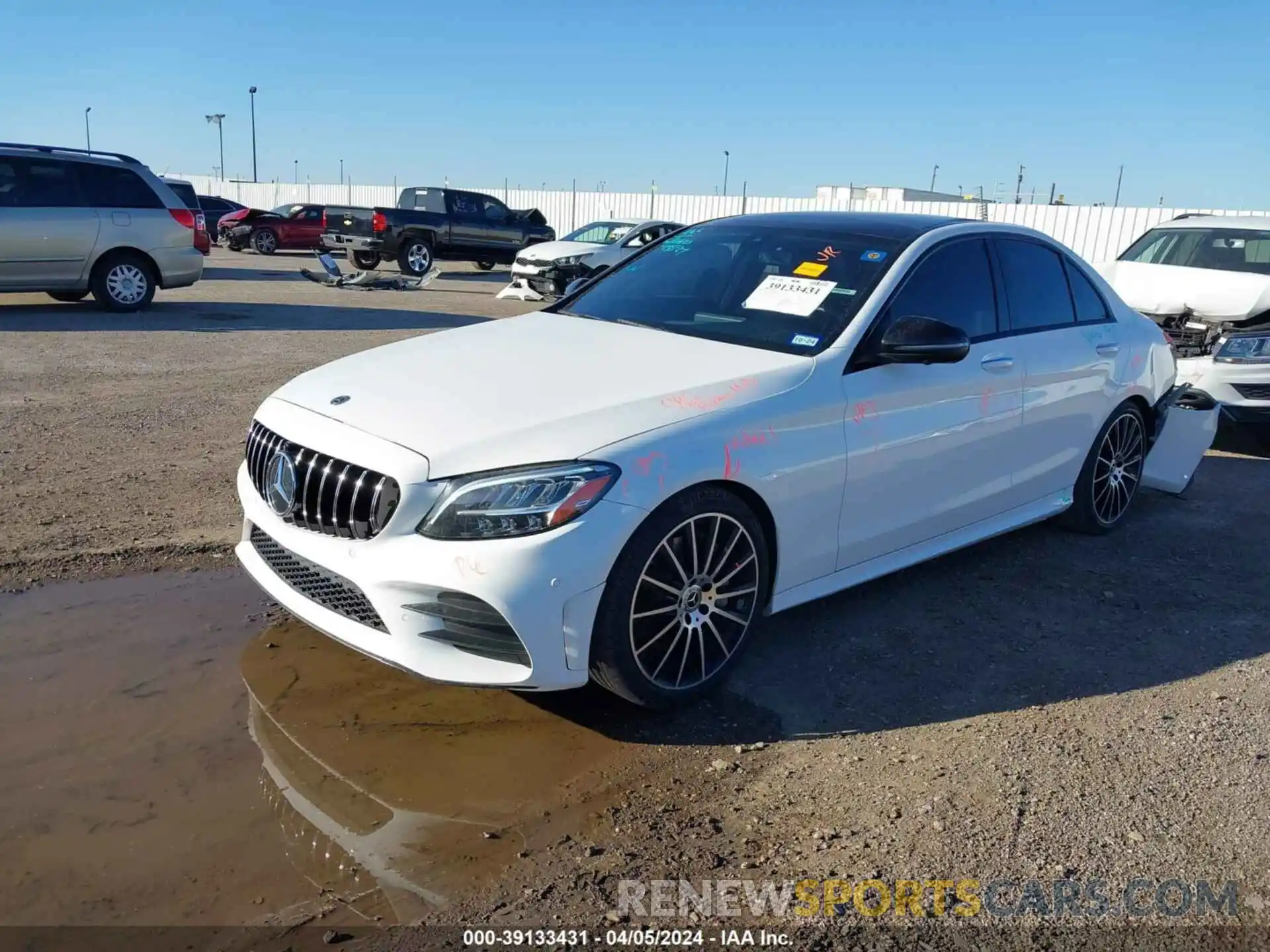 2 Photograph of a damaged car WDDWF8DB1LR527327 MERCEDES-BENZ C 2020