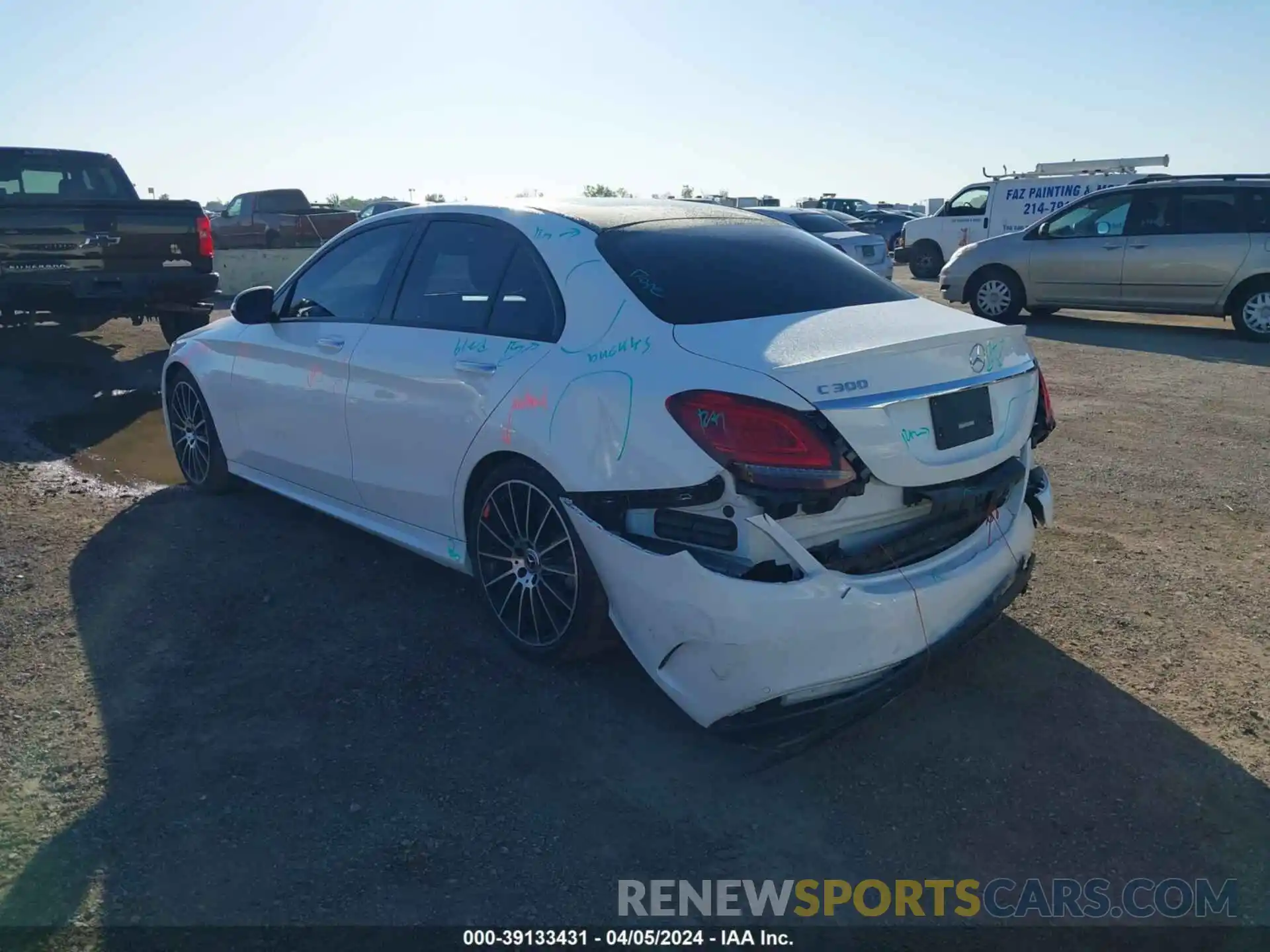 3 Photograph of a damaged car WDDWF8DB1LR527327 MERCEDES-BENZ C 2020