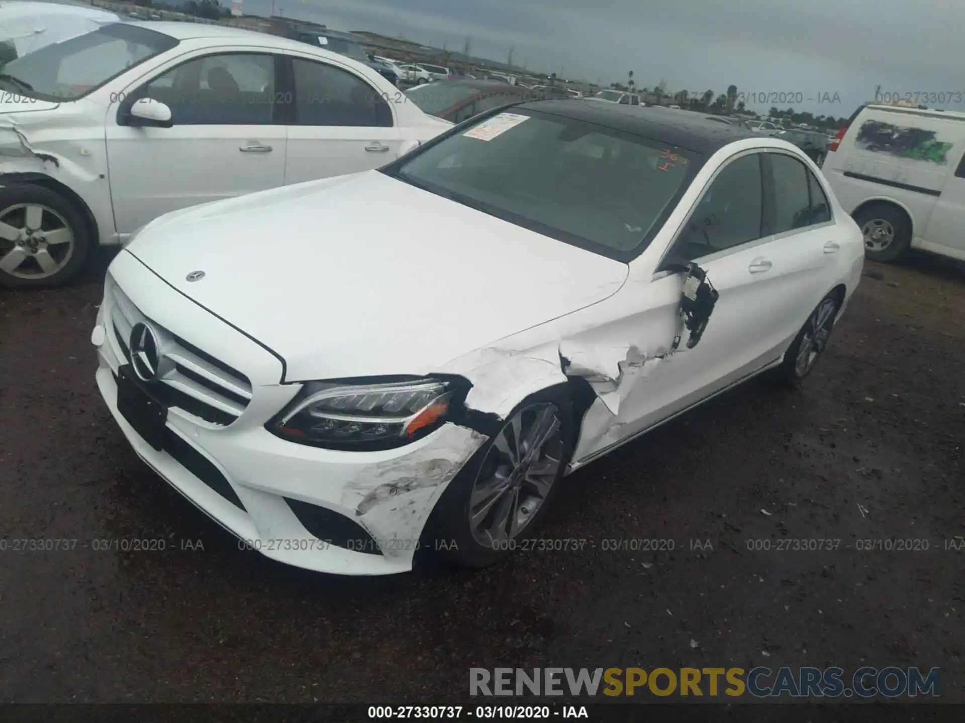 2 Photograph of a damaged car WDDWF8DB3LR538815 MERCEDES-BENZ C 2020