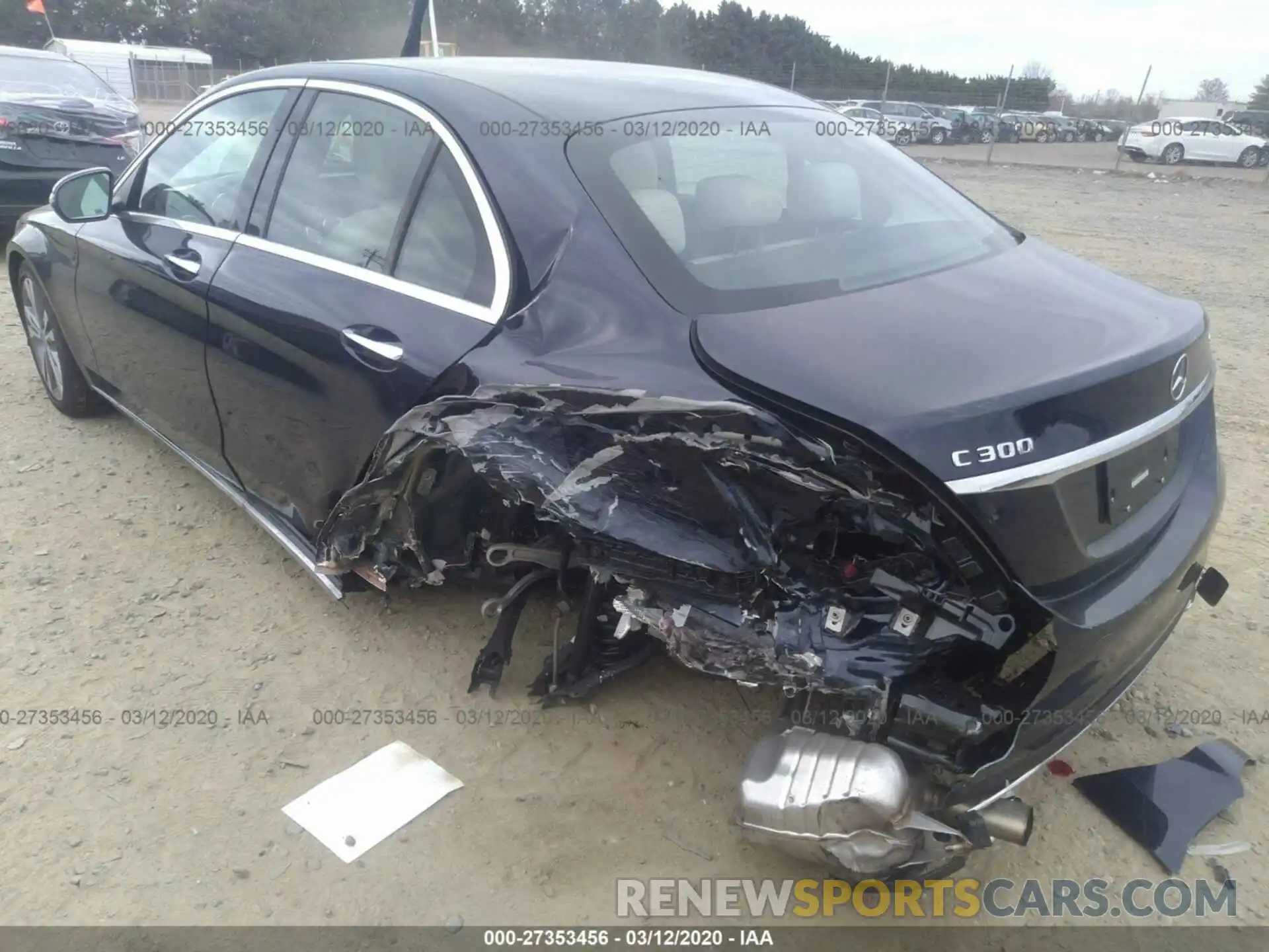 3 Photograph of a damaged car WDDWF8EB0LR540116 MERCEDES-BENZ C 2020