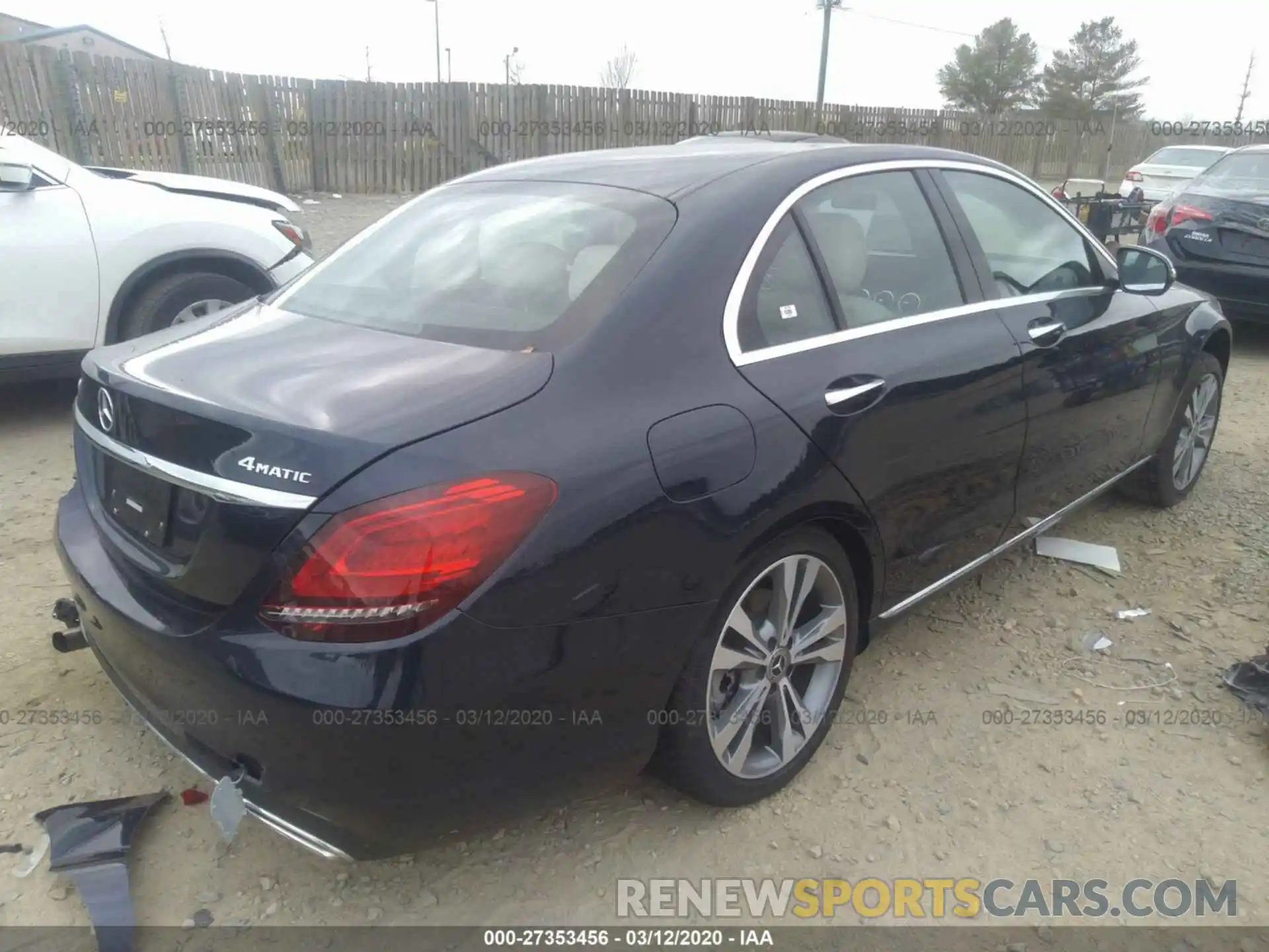 4 Photograph of a damaged car WDDWF8EB0LR540116 MERCEDES-BENZ C 2020