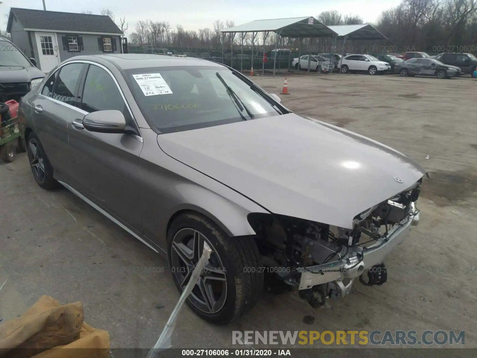 1 Photograph of a damaged car WDDWF8EB6LR527404 MERCEDES-BENZ C 2020