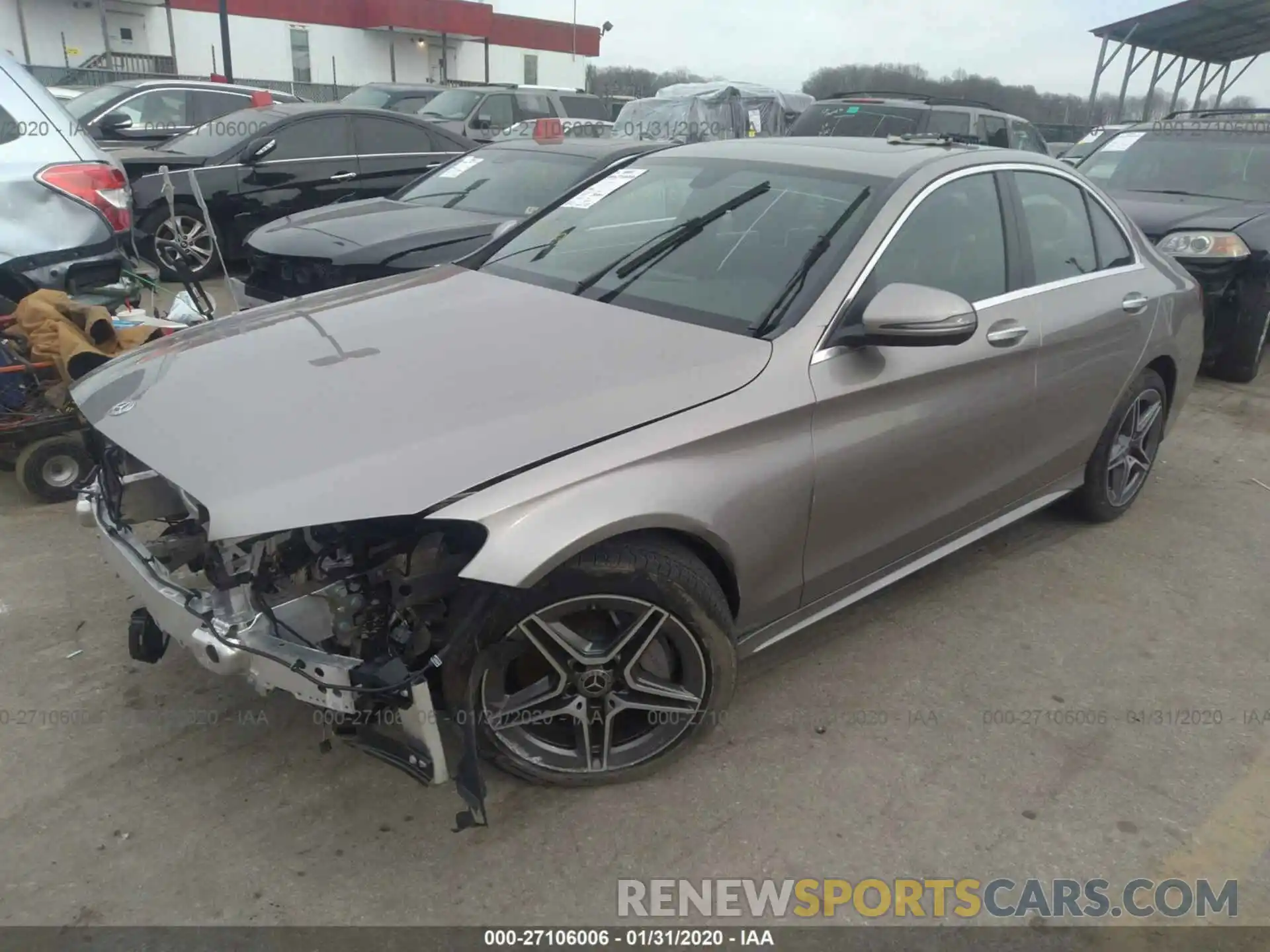 2 Photograph of a damaged car WDDWF8EB6LR527404 MERCEDES-BENZ C 2020