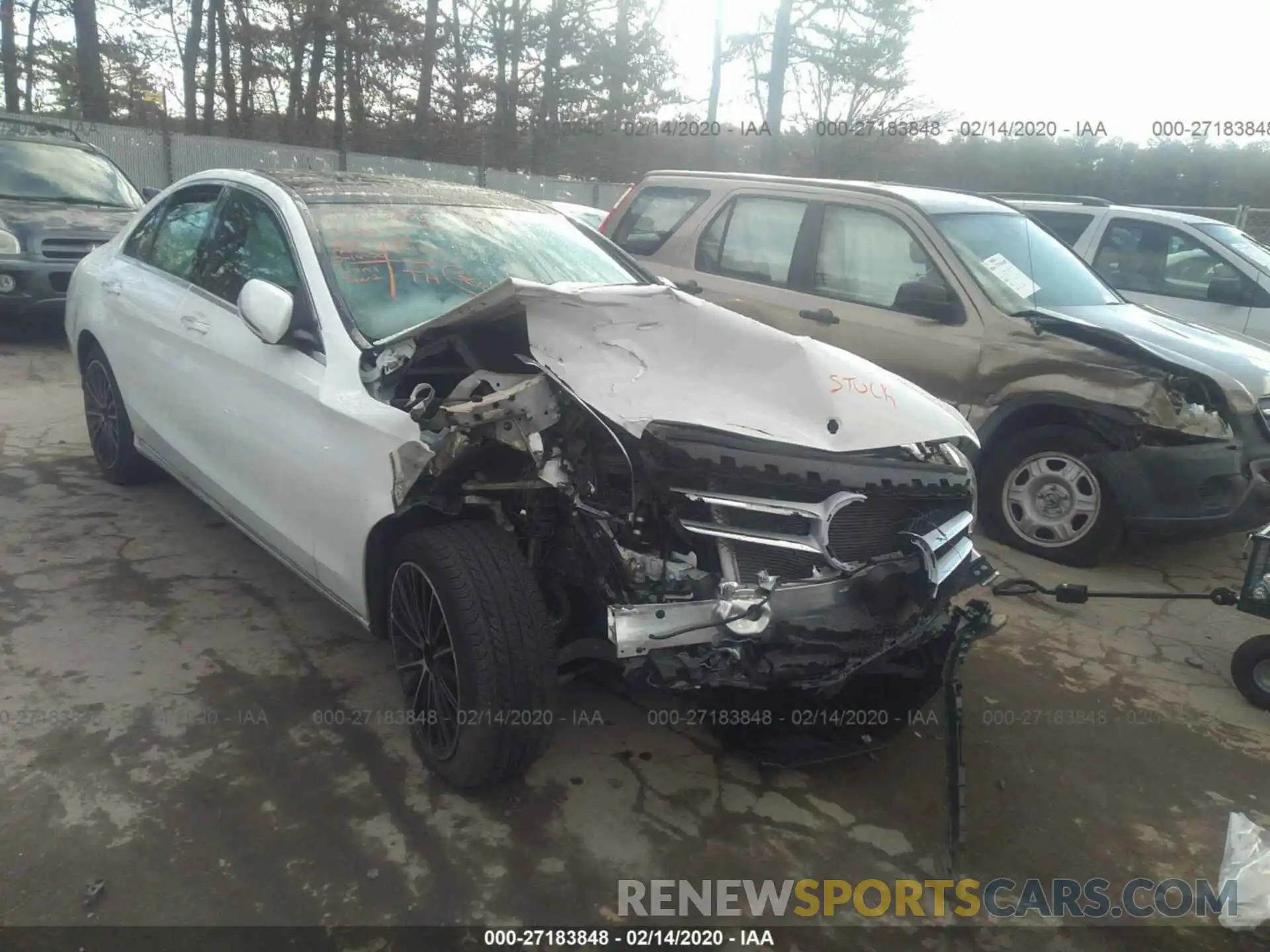 1 Фотография поврежденного автомобиля WDDWF8EB9LR557397 MERCEDES-BENZ C 2020