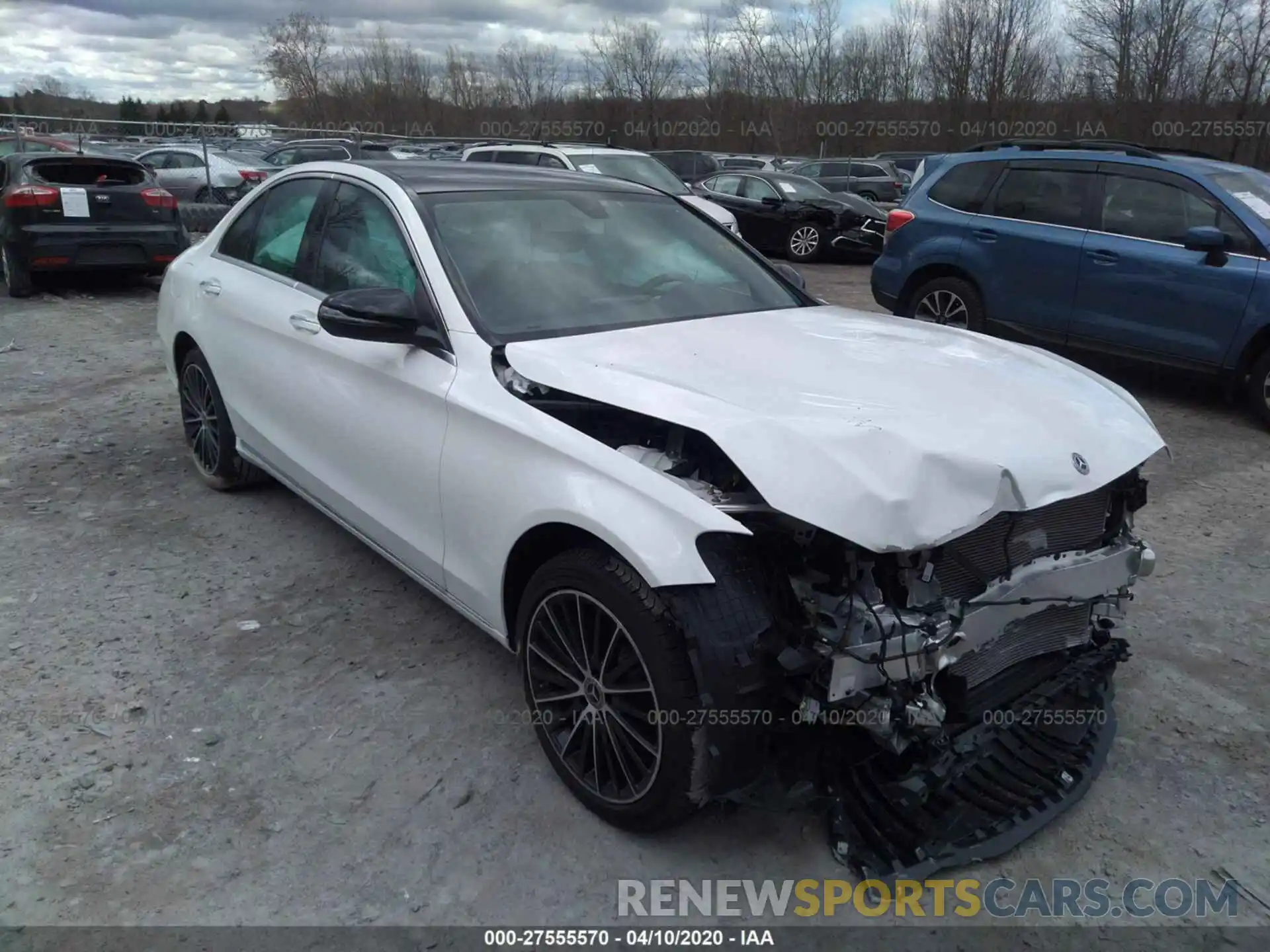 1 Photograph of a damaged car WDDWF8EBXLR537076 MERCEDES-BENZ C 2020