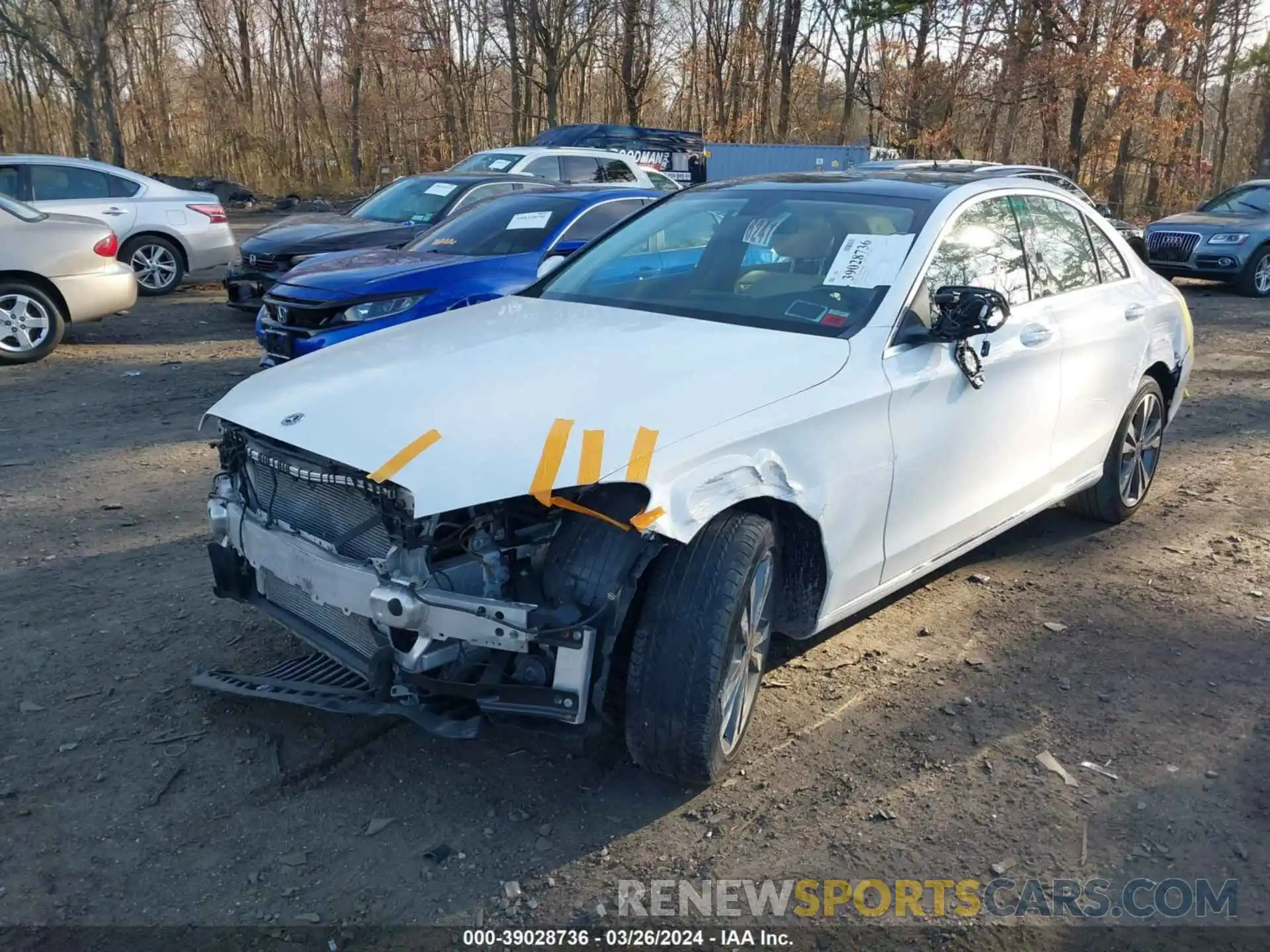 2 Photograph of a damaged car W1KWF8EB2MR629381 MERCEDES-BENZ C 2021