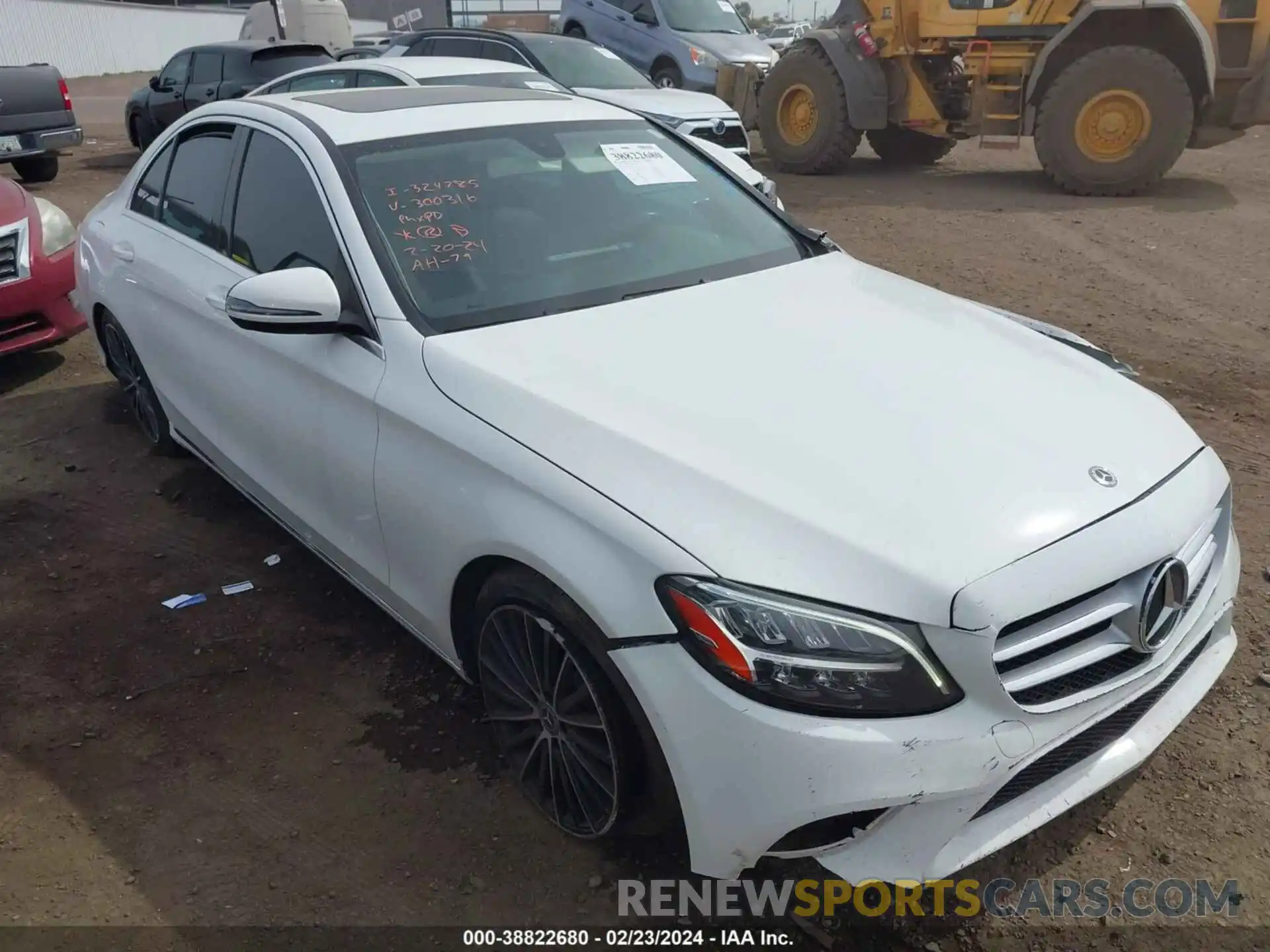 1 Photograph of a damaged car 55SWF8DB5KU300316 MERCEDES-BENZ C 300 2019