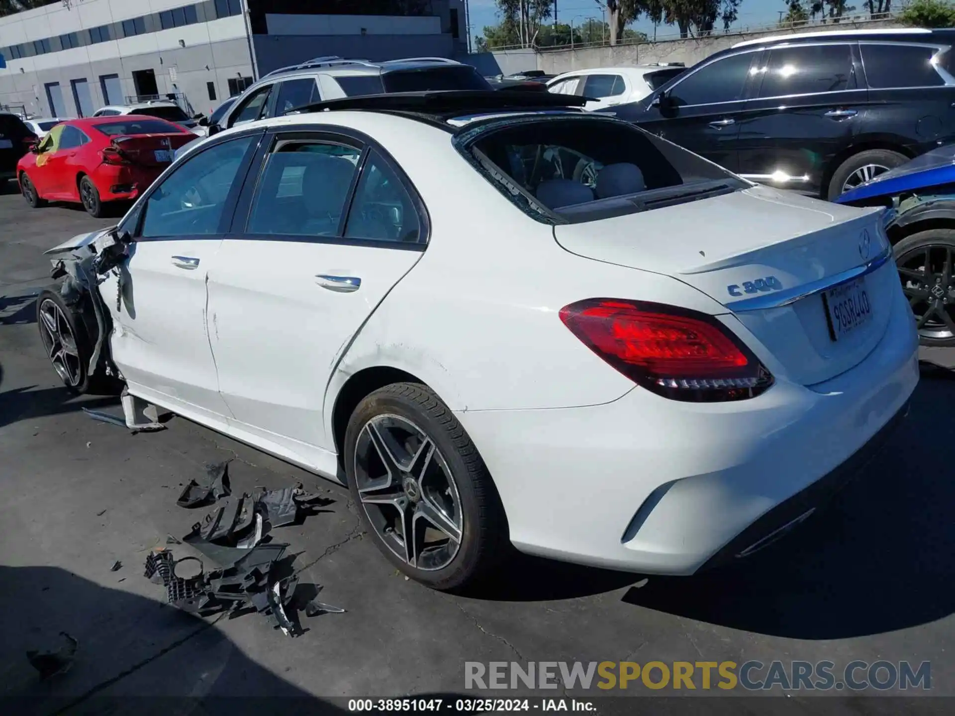 3 Photograph of a damaged car 55SWF8DB6LU330619 MERCEDES-BENZ C 300 2020