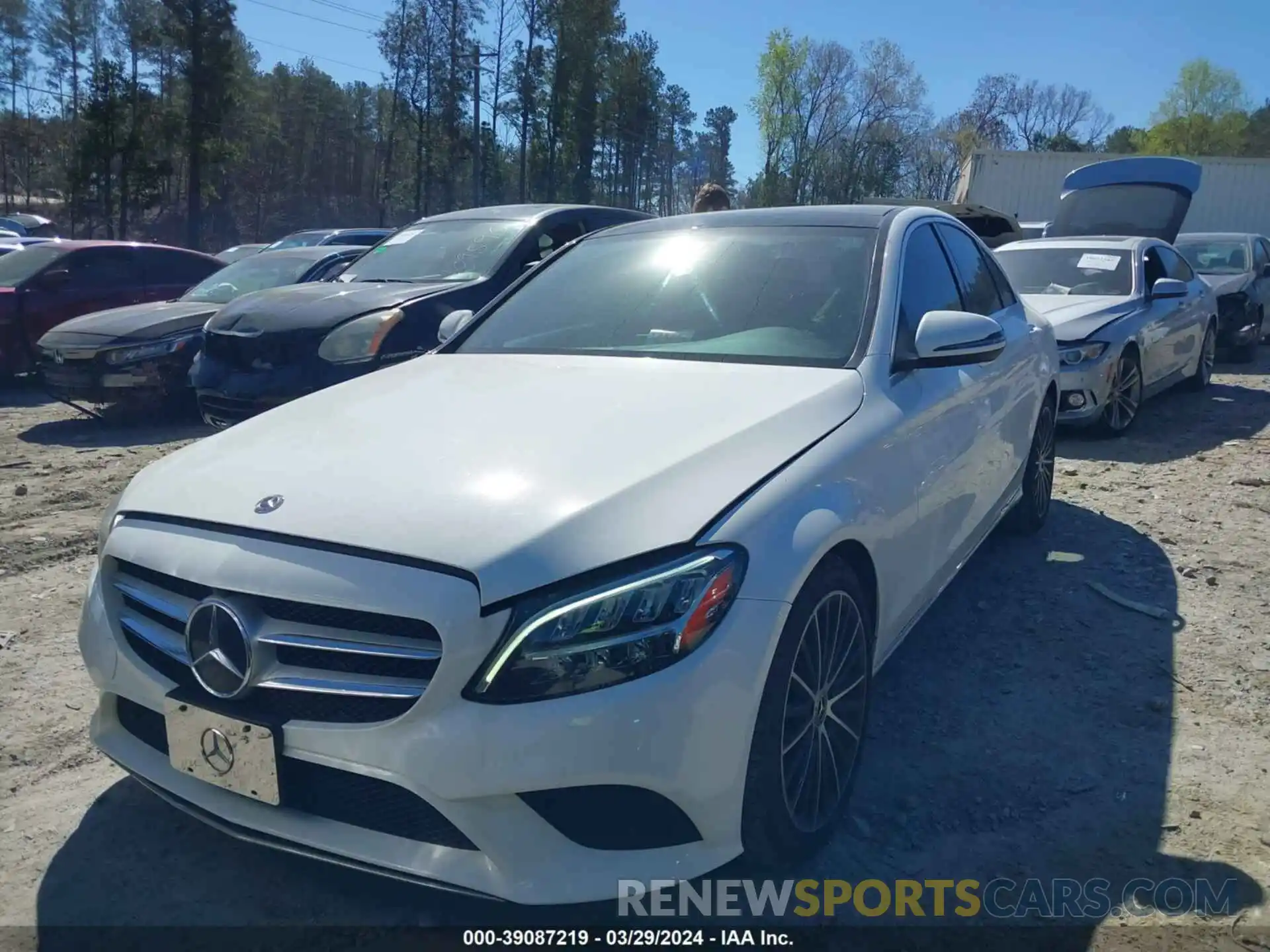 2 Photograph of a damaged car W1KWF8DB5LR588793 MERCEDES-BENZ C 300 2020