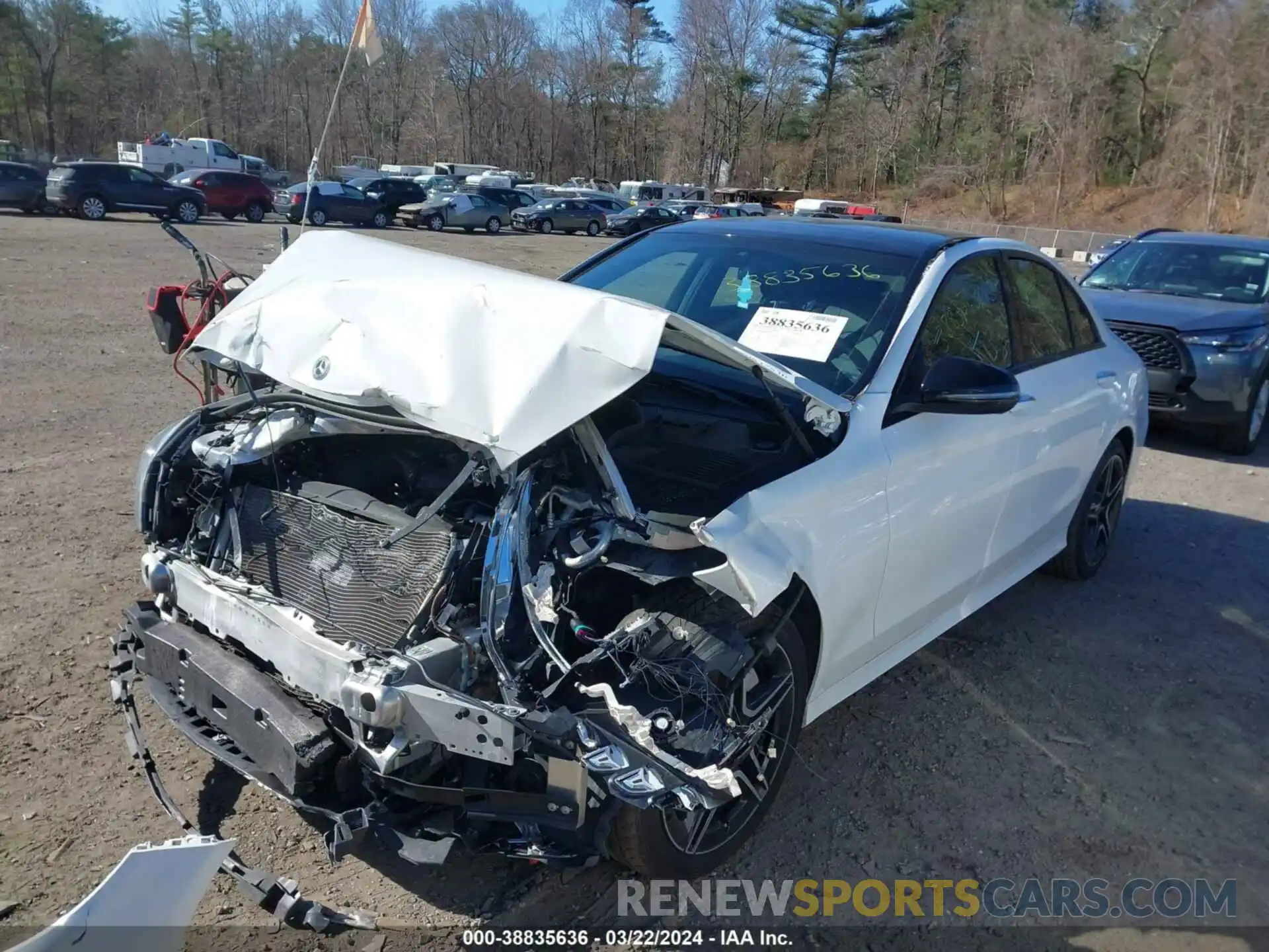 2 Photograph of a damaged car WDDWF8EB4LR562586 MERCEDES-BENZ C 300 2020