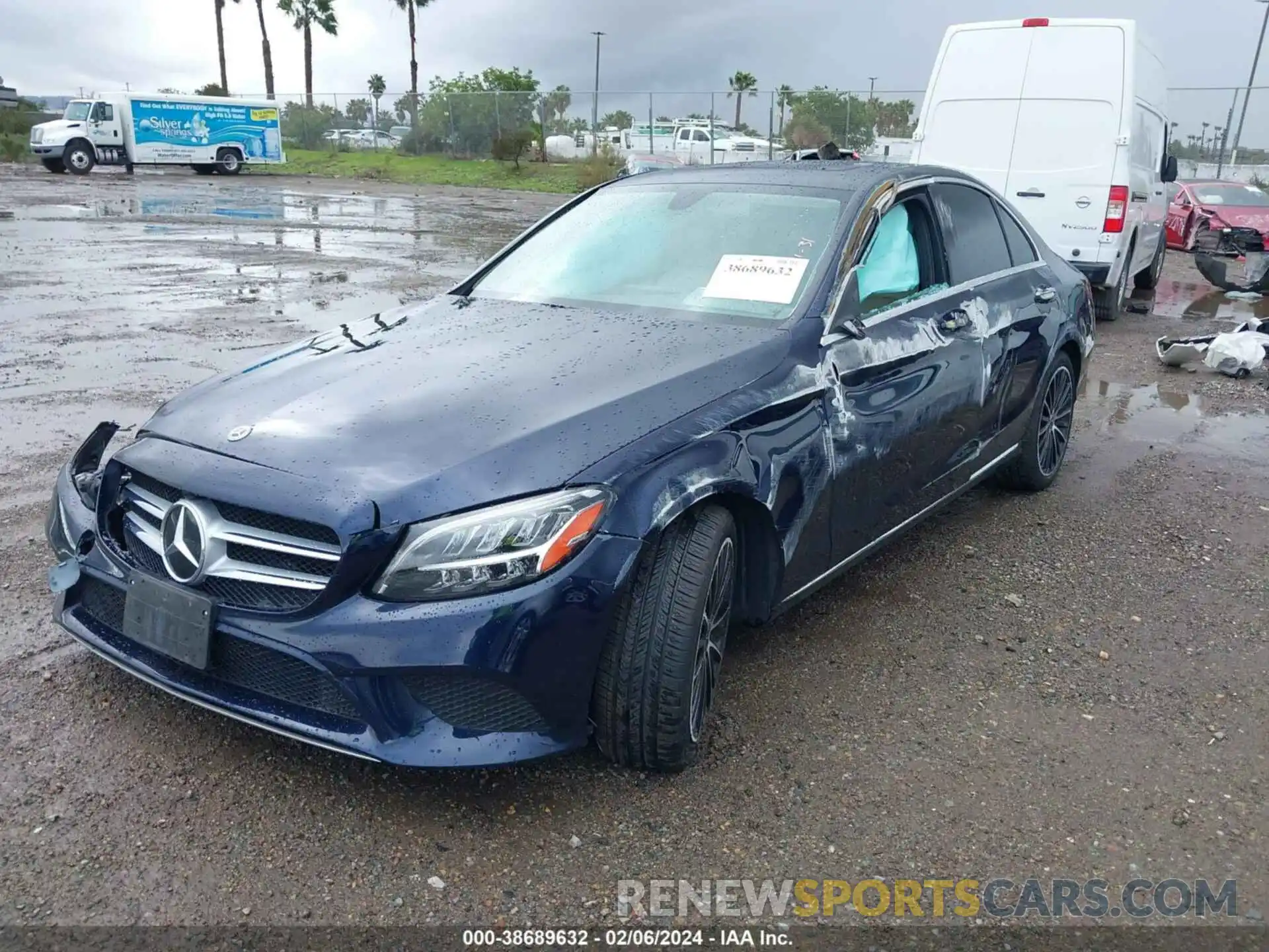 2 Photograph of a damaged car W1KWF8DB1MR610449 MERCEDES-BENZ C 300 2021