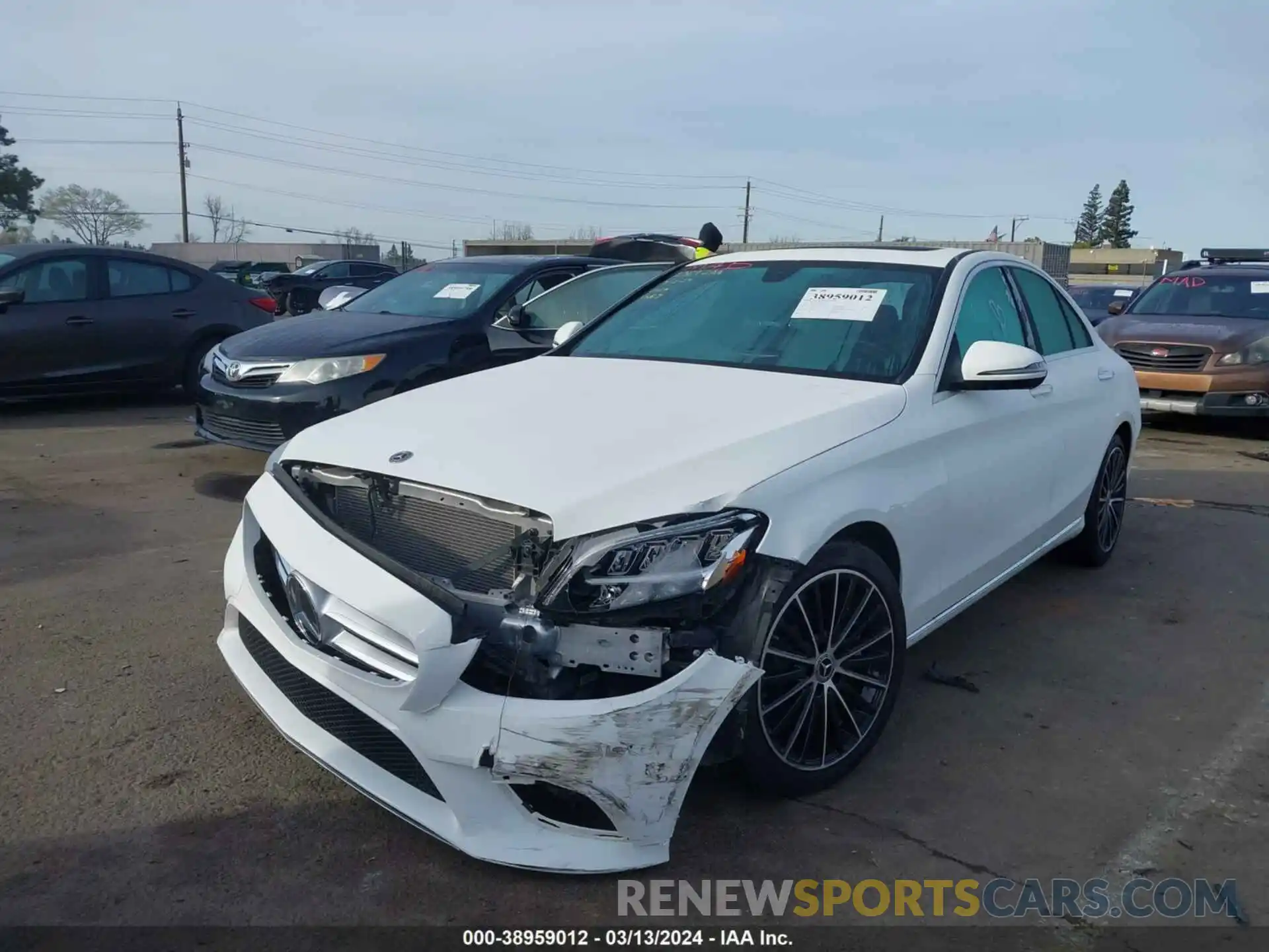 2 Photograph of a damaged car W1KWF8DB4MR632705 MERCEDES-BENZ C 300 2021