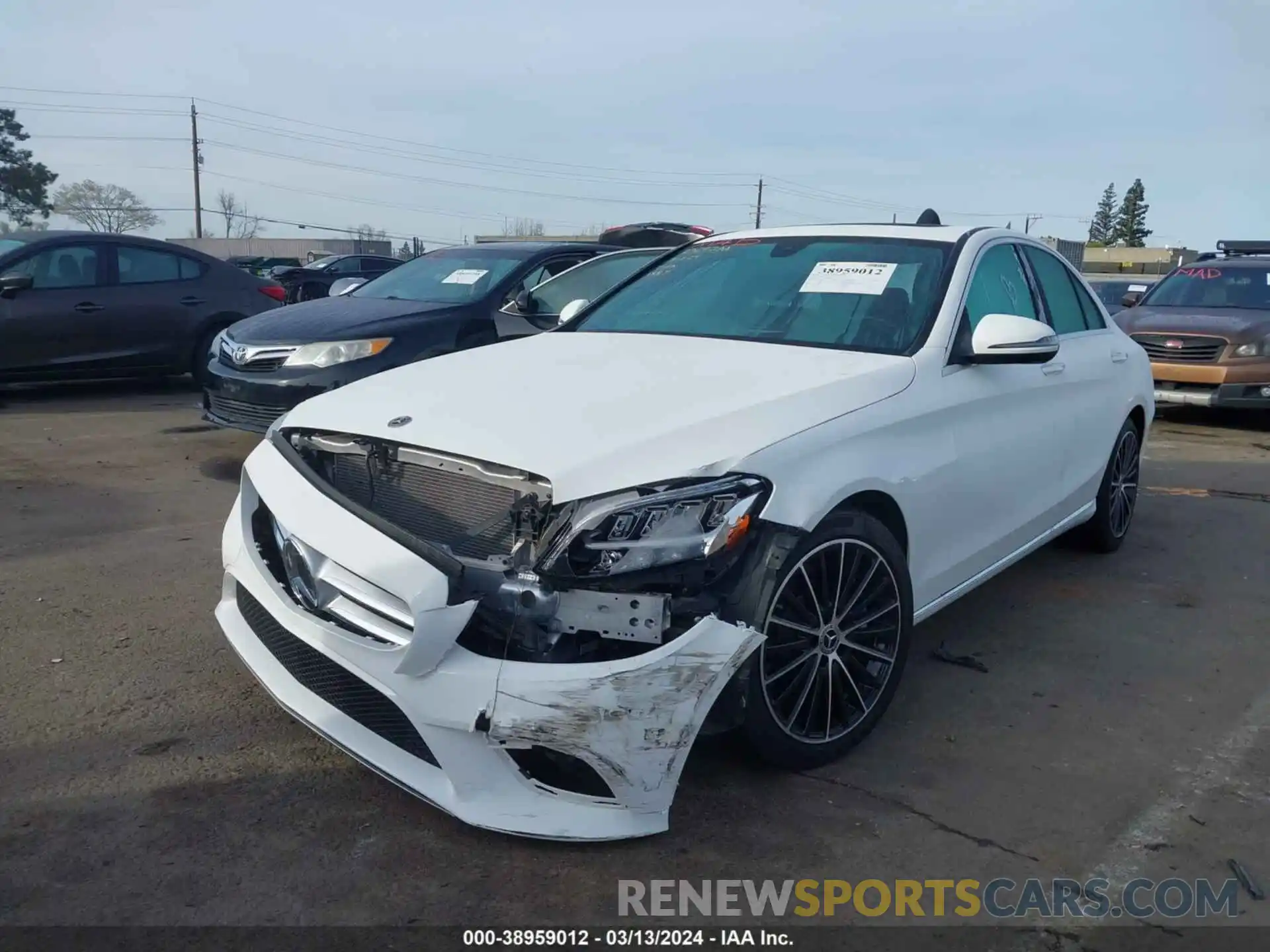 6 Photograph of a damaged car W1KWF8DB4MR632705 MERCEDES-BENZ C 300 2021