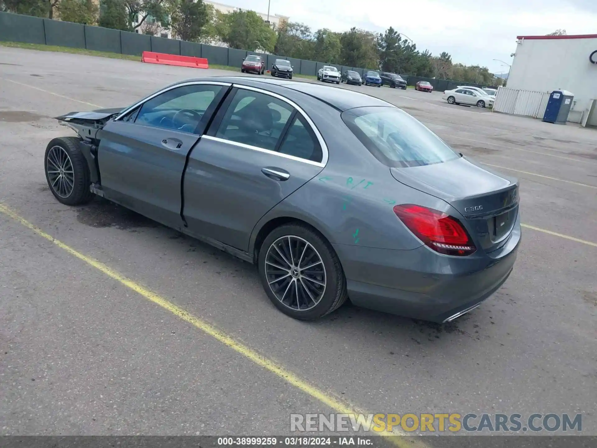 3 Photograph of a damaged car W1KWF8DB9MR647328 MERCEDES-BENZ C 300 2021