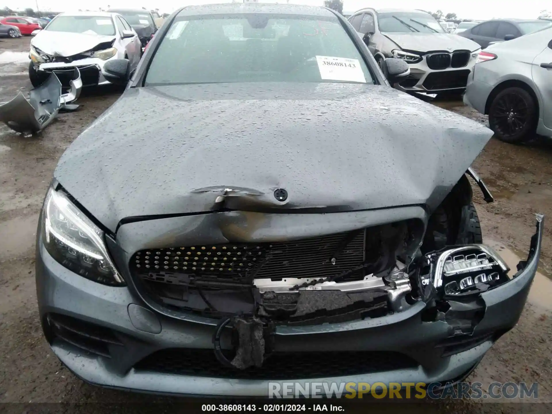 10 Photograph of a damaged car W1KWF8DBXMR642946 MERCEDES-BENZ C 300 2021