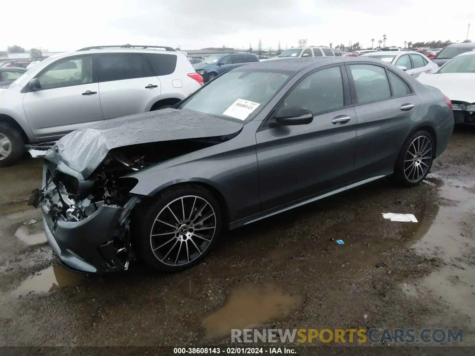 2 Photograph of a damaged car W1KWF8DBXMR642946 MERCEDES-BENZ C 300 2021