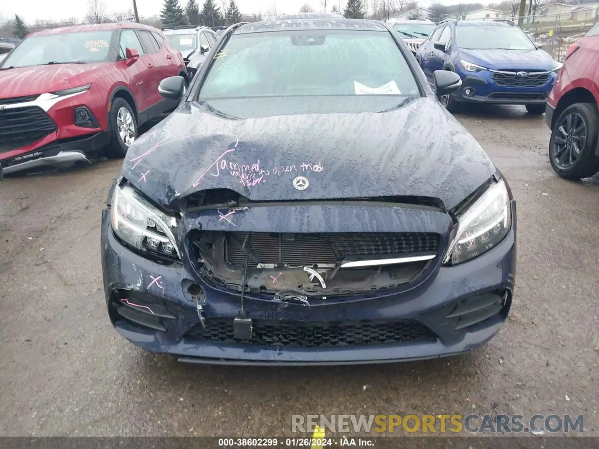 12 Photograph of a damaged car W1KWF8EB6MR647124 MERCEDES-BENZ C 300 2021